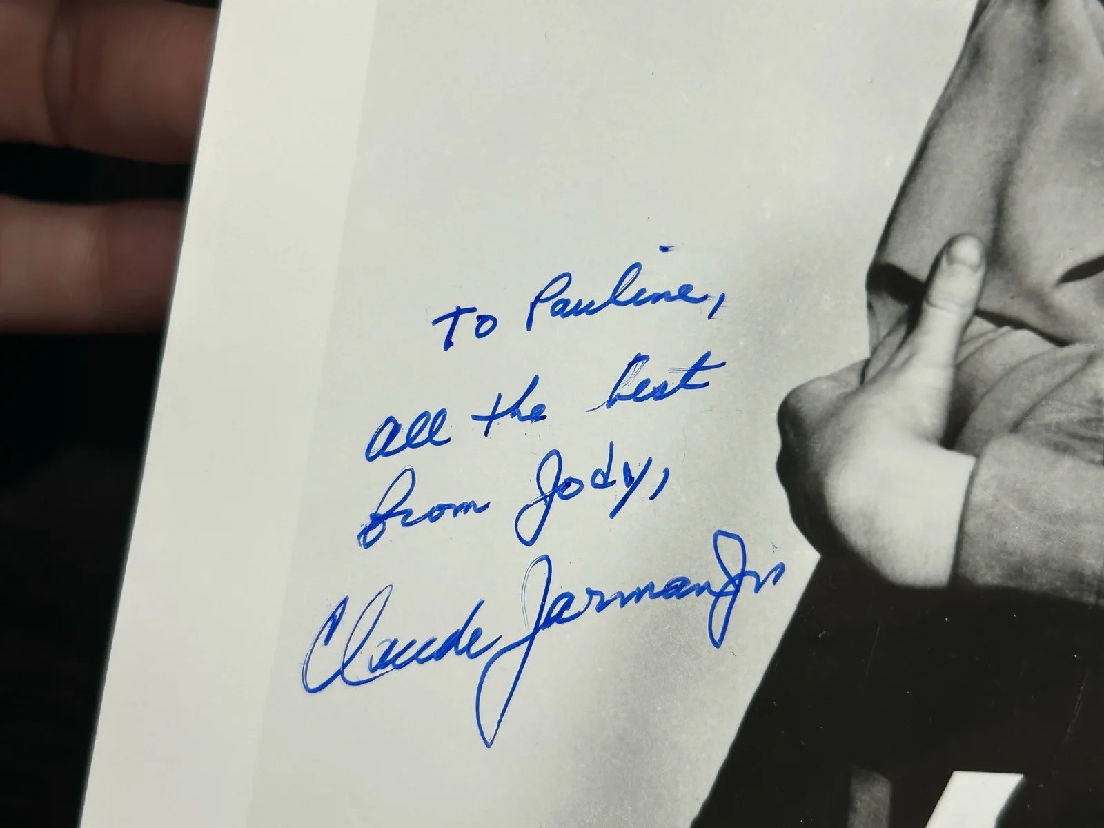 Claude Jarman Jr — *** CLAUDE JARMAN JR. SIGNED PHOTO *** JSA COA Actor Autograph * THE YEARLING, изображение 3