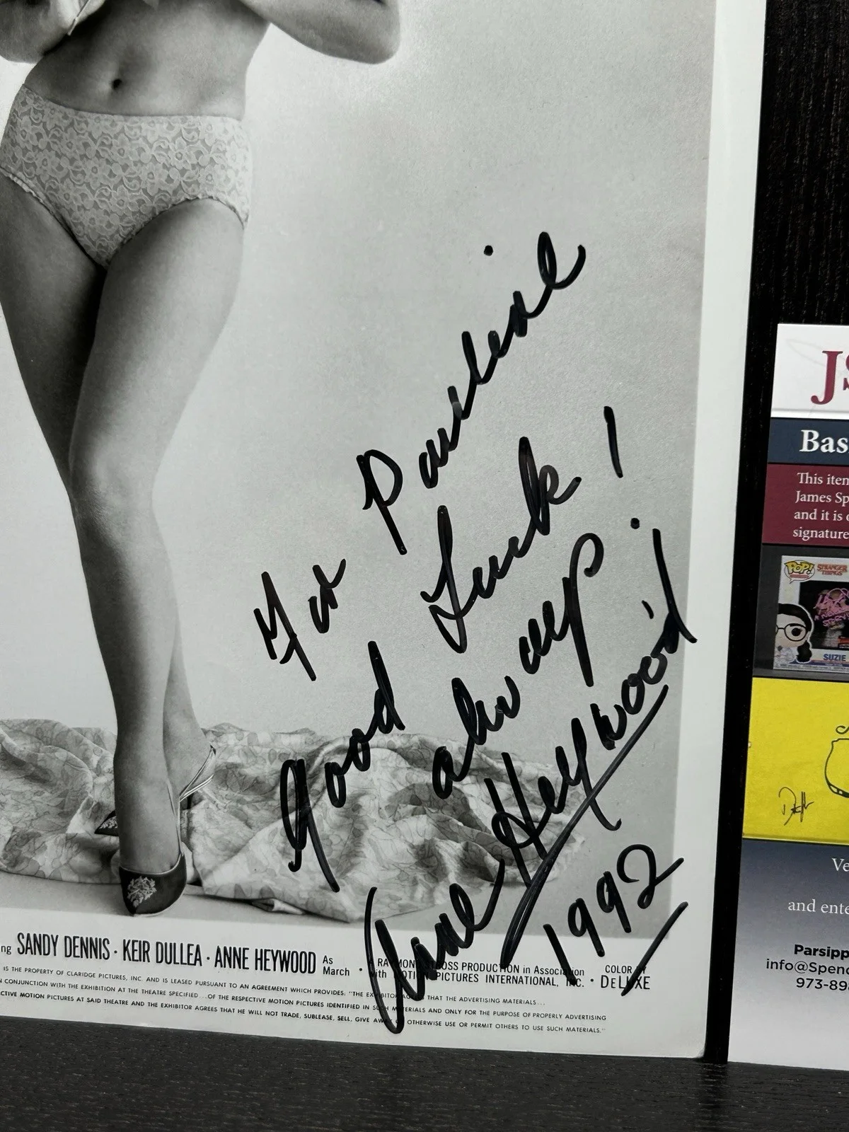 Anne Heywood — *** ANNE HEYWOOD VINTAGE SIGNED 1968 PHOTO FROM "THE FOX" *** JSA COA Autograph, изображение 3