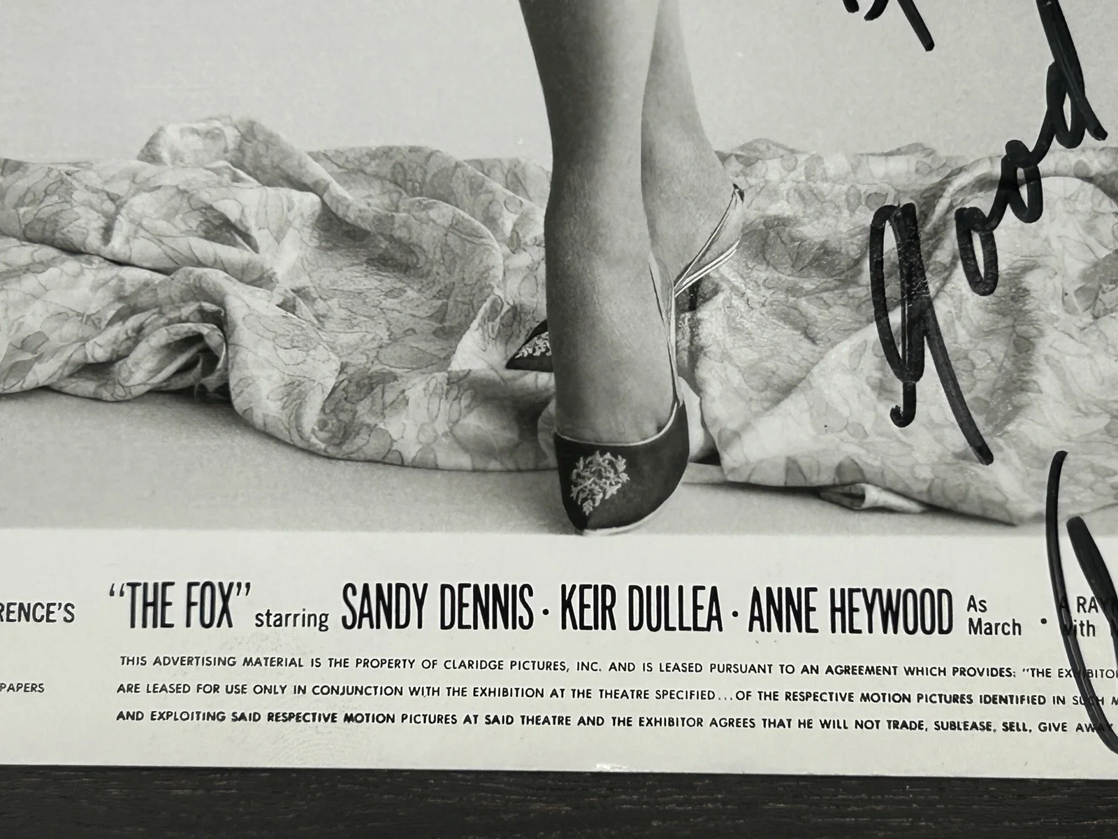 Anne Heywood — *** ANNE HEYWOOD VINTAGE SIGNED 1968 PHOTO FROM "THE FOX" *** JSA COA Autograph, изображение 5