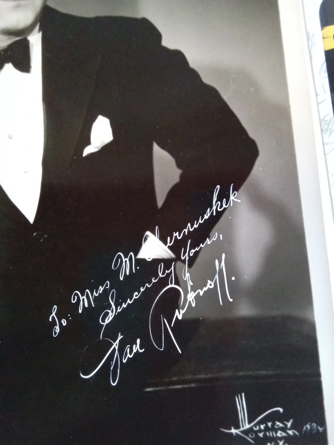 David Rubinoff Signed 8x10 Photo JSA Authenticated Violinist Stradivarius, image 3