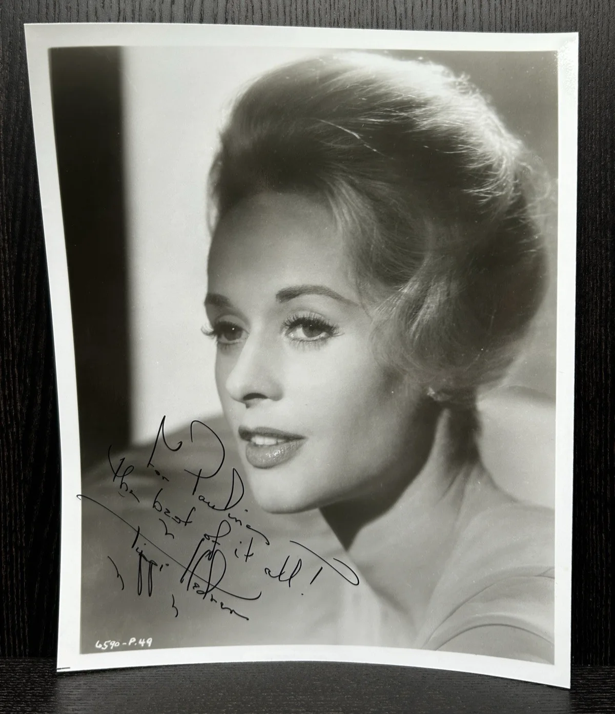 Tippi Hedron — *** TIPPI HEDRON HAND SIGNED PHOTO *** JSA COA Autograph * THE BIRDS - HITCHCOCK, image 2