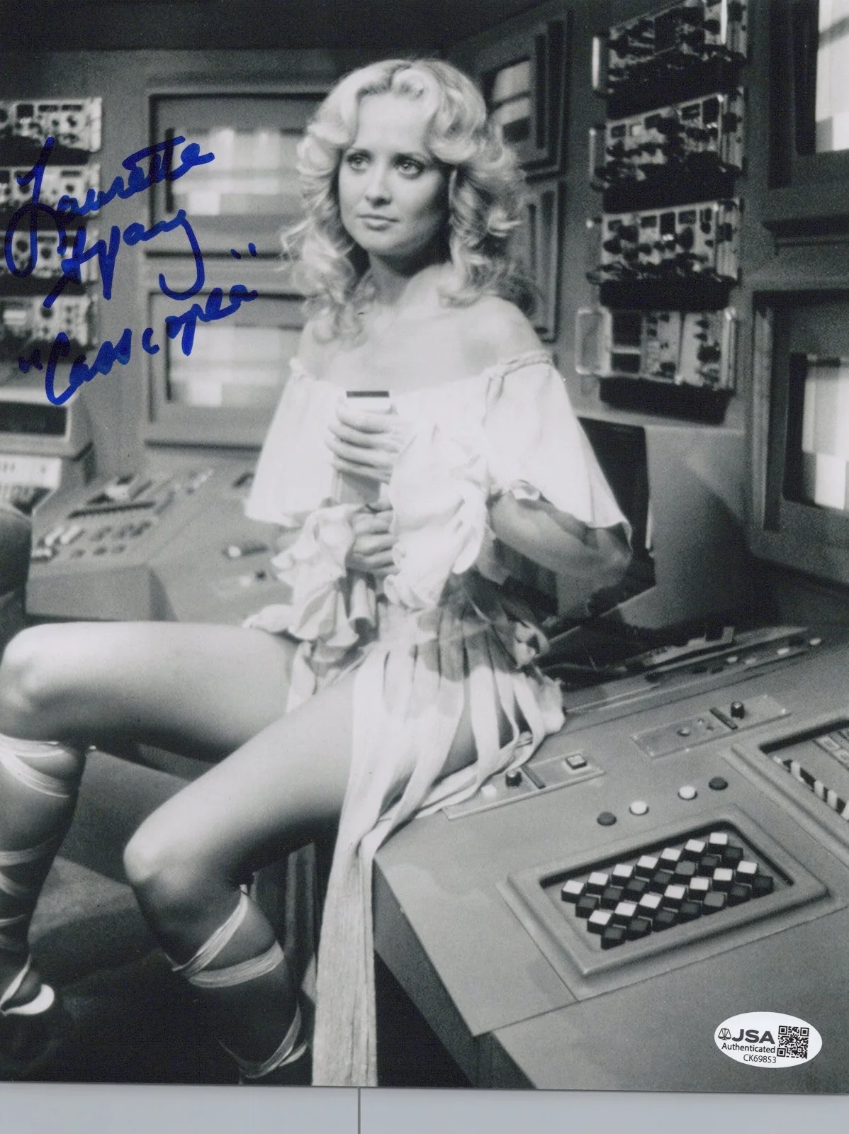 Laurette Spang — Battlestar Galactica- Laurette Spang signed Cassiopeia 8x10 photo JSA COA
