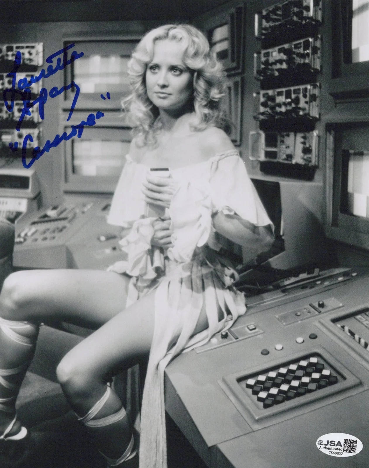 Laurette Spang — Battlestar Galactica- Laurette Spang signed Cassiopeia 8x10 photo JSA COA