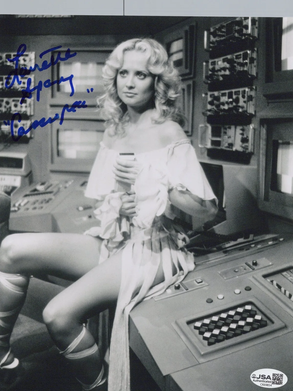 Laurette Spang — Battlestar Galactica- Laurette Spang signed Cassiopeia 8x10 photo JSA COA