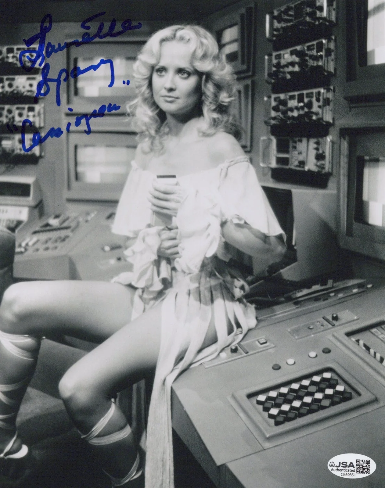 Laurette Spang — Battlestar Galactica- Laurette Spang signed Cassiopeia 8x10 photo JSA COA