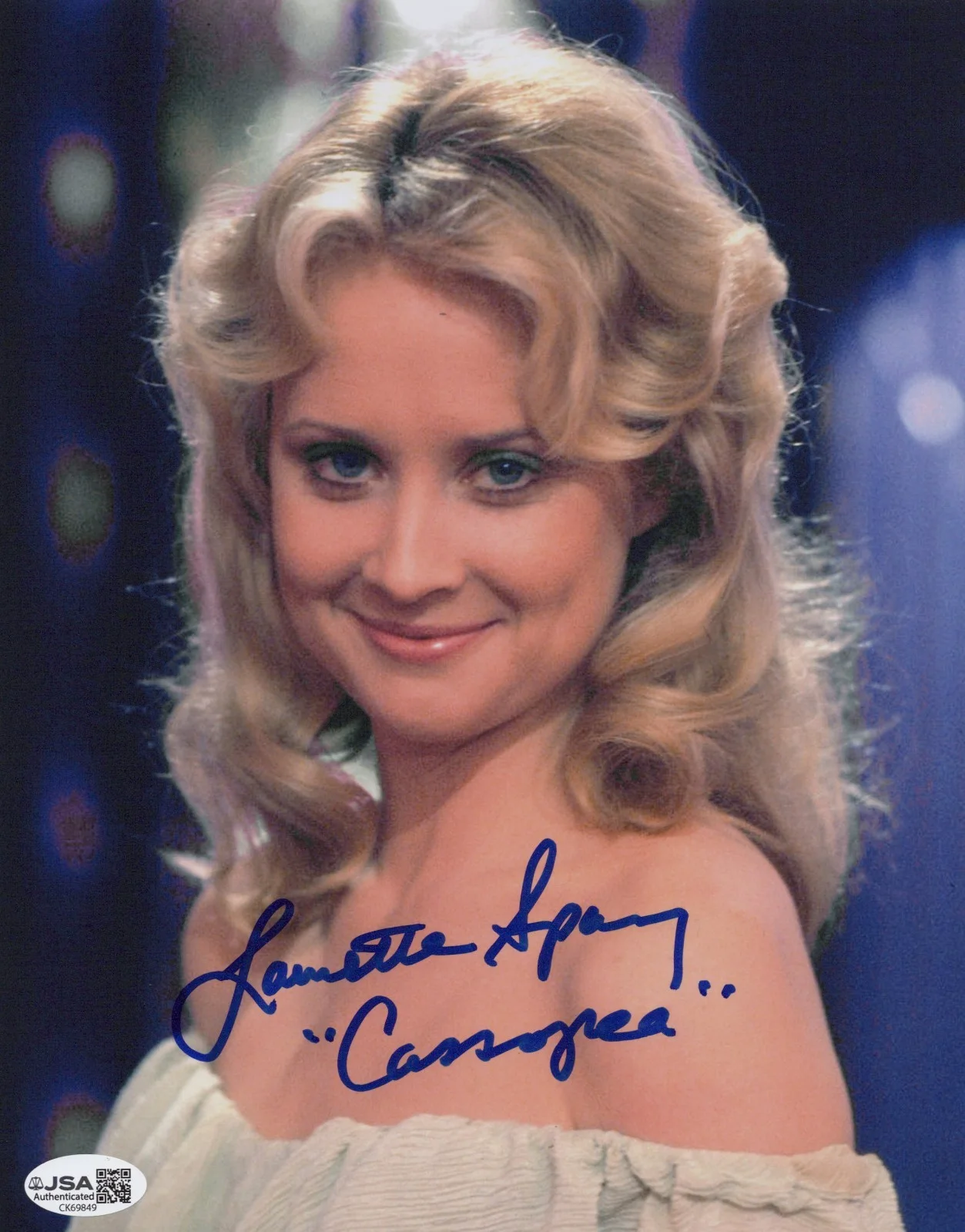 Laurette Spang — Battlestar Galactica- Laurette Spang signed Cassiopeia 8x10 photo JSA COA