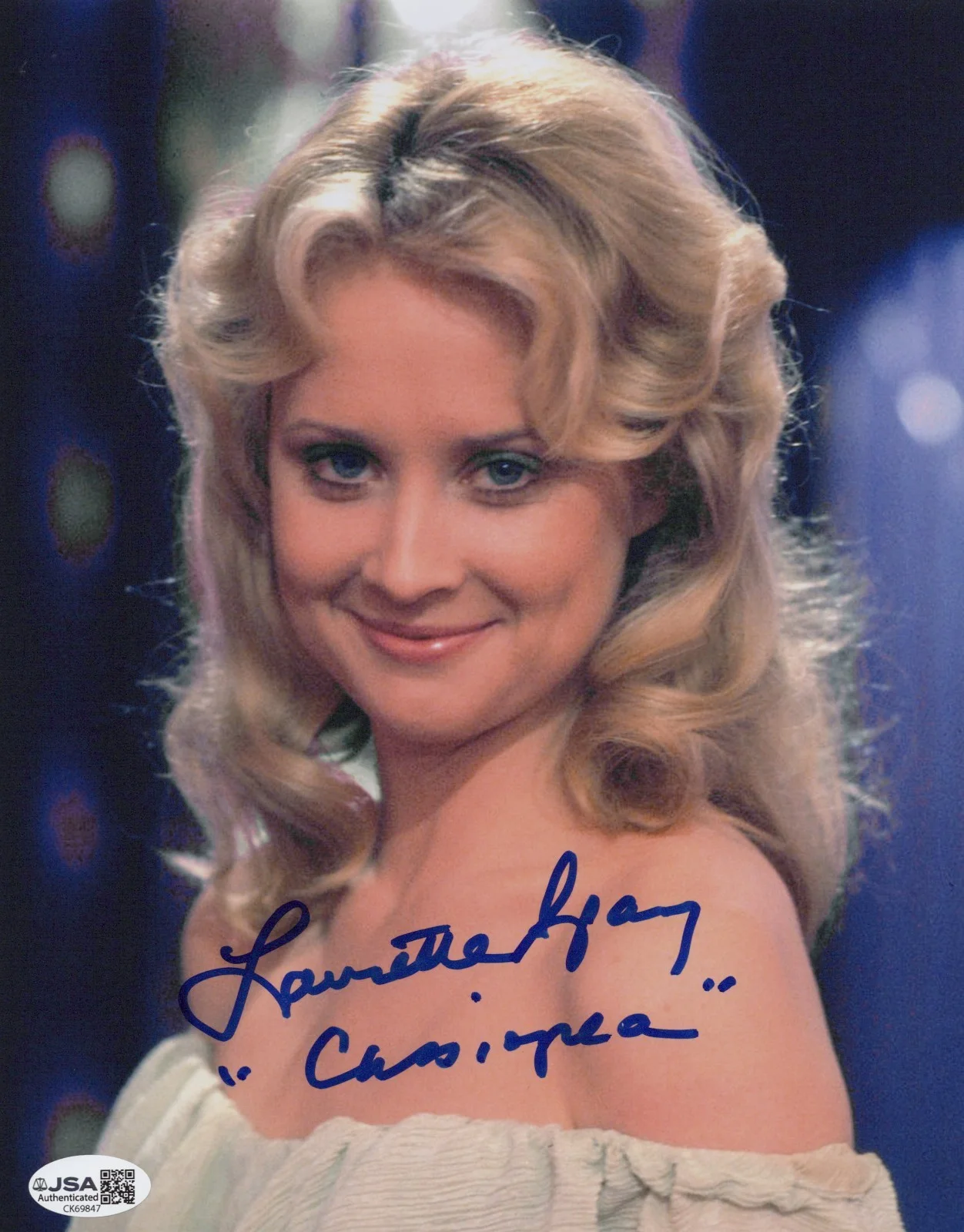 Laurette Spang — Battlestar Galactica- Laurette Spang signed Cassiopeia 8x10 photo JSA COA