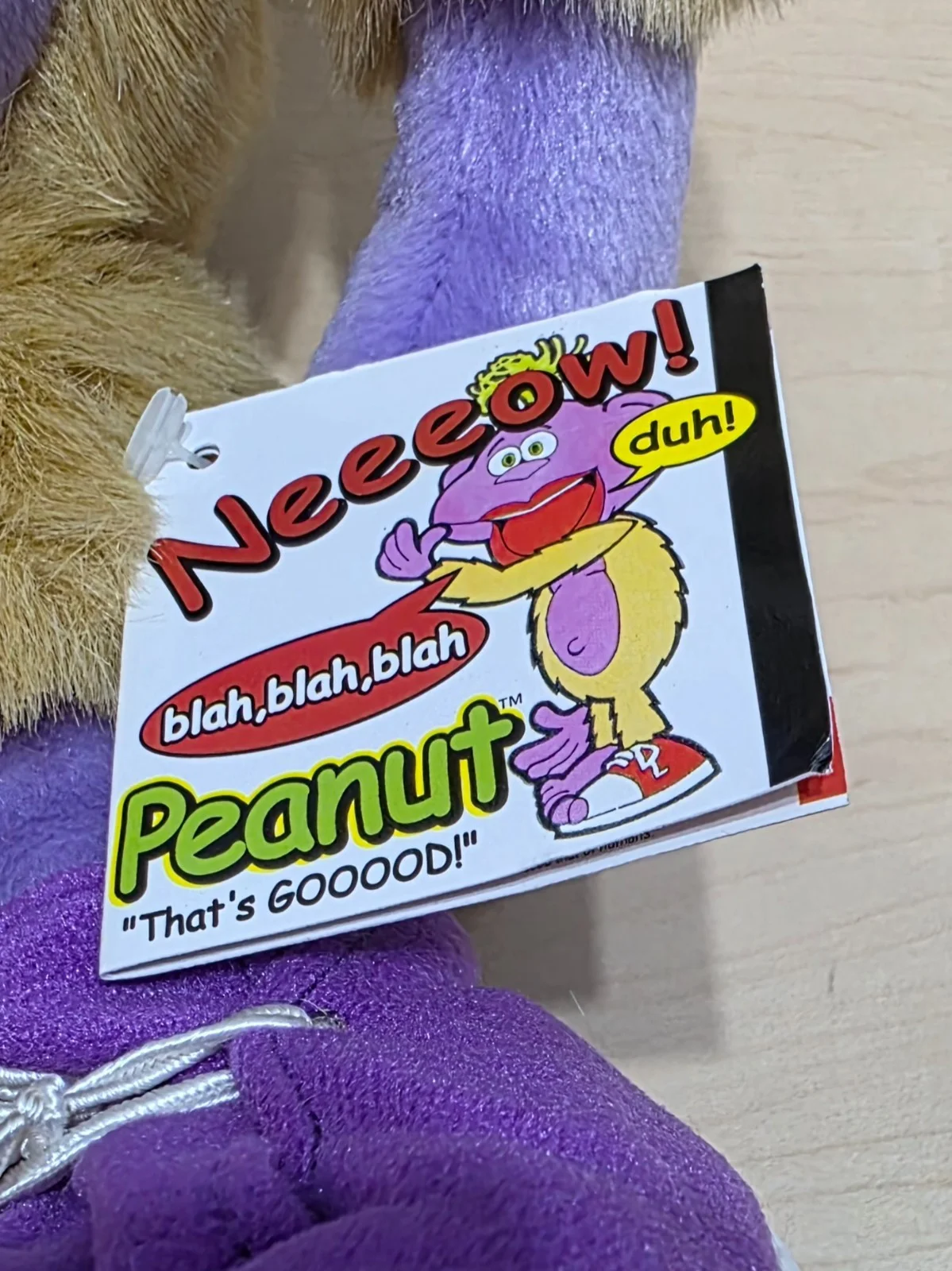 Jeff Dunham — Rare Original 2006 Jeff Dunham Autographed 18 Inch Peanut Plush Purple Shoe, image 4