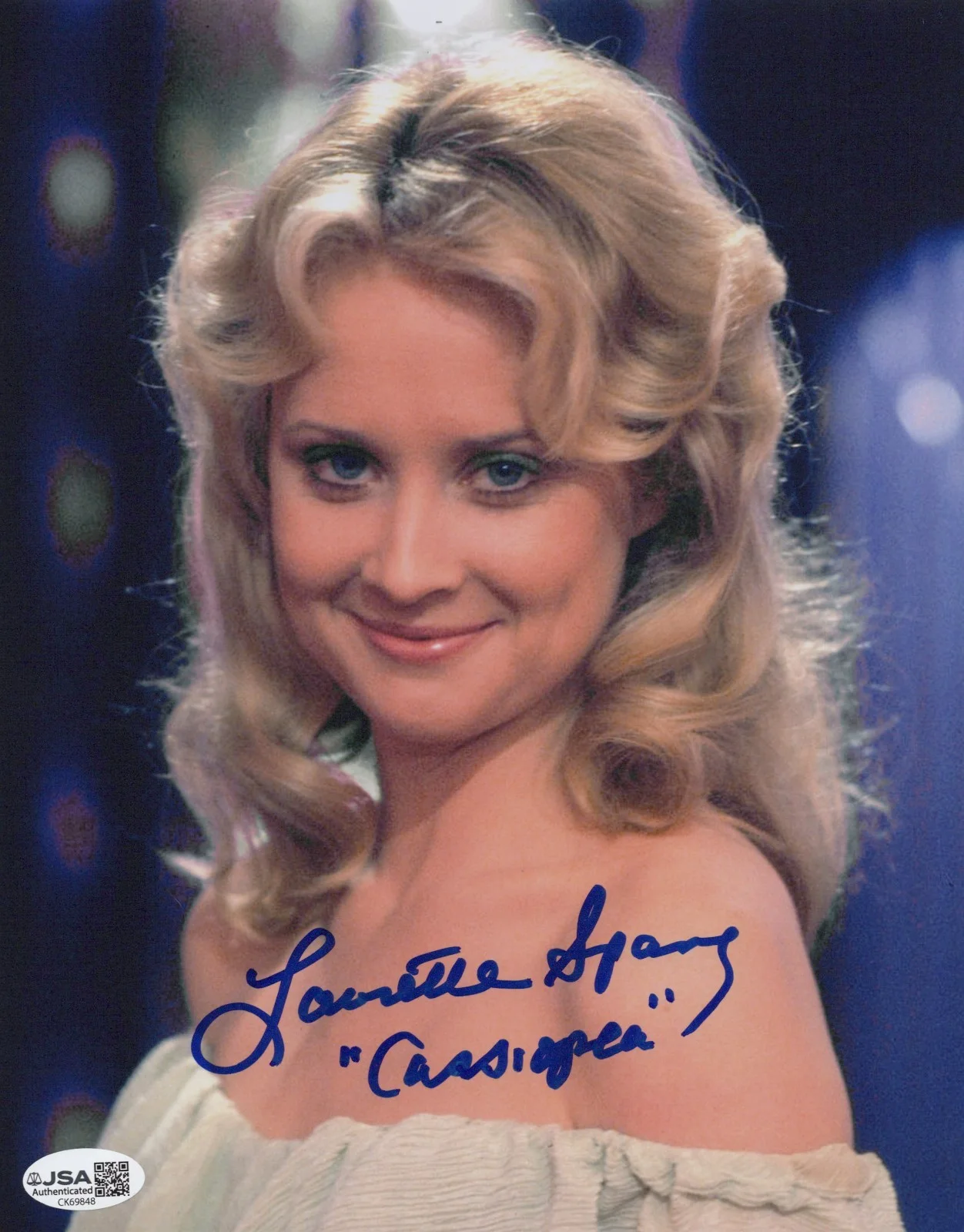 Laurette Spang — Battlestar Galactica- Laurette Spang signed Cassiopeia 8x10 photo JSA COA