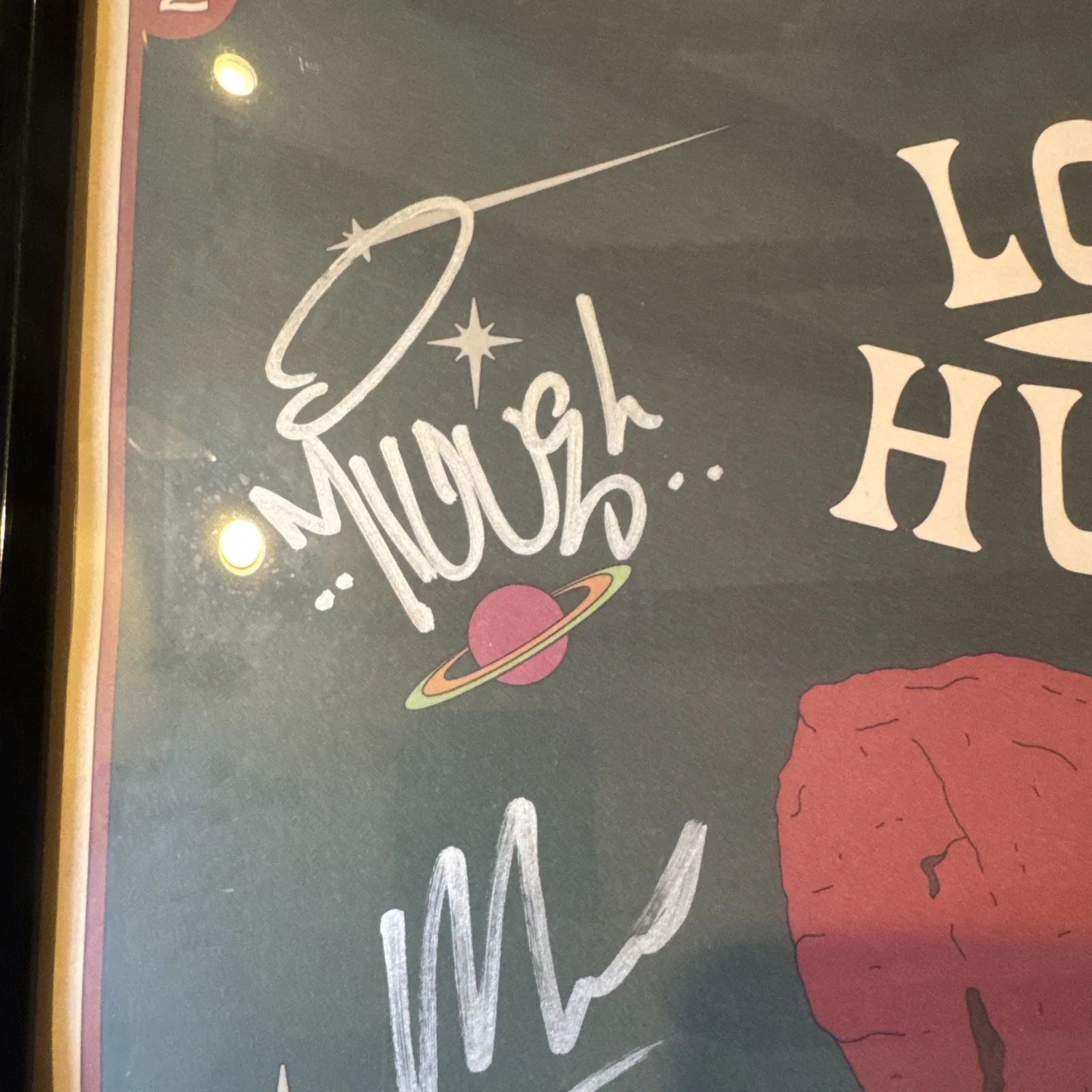 Lord Huron Framed 2022 Autographed Tour Poster Signed Rare HTF Collectible, image 5