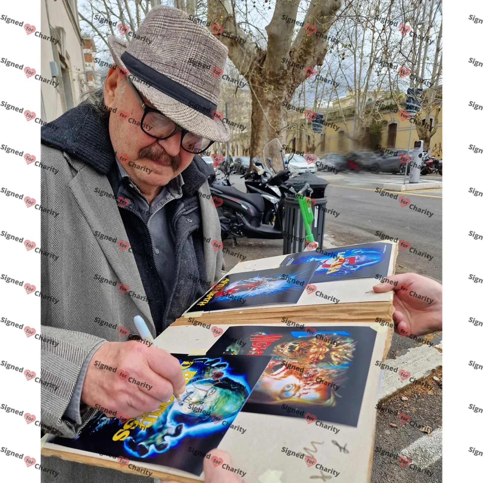 Claudio Fragasso — Claudio Fragasso Clyde Anderson Signed Photo PROOF Beyond Darkness Horror House, изображение 2