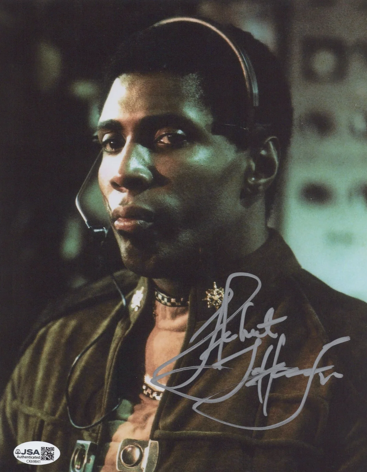 Herbert Jefferson Jr — Battlestar Galactica- Herbert Jefferson Jr signed Lt. Boomer 8x10 photo JSA COA