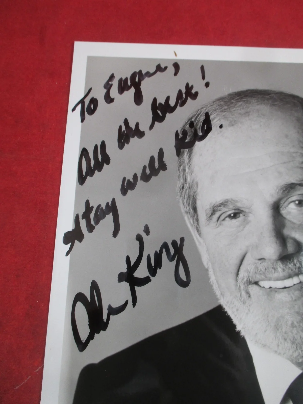 Alan King SIGNED PUBLICITY PHOTO 8 X 10 black sharpie personalized, image 4