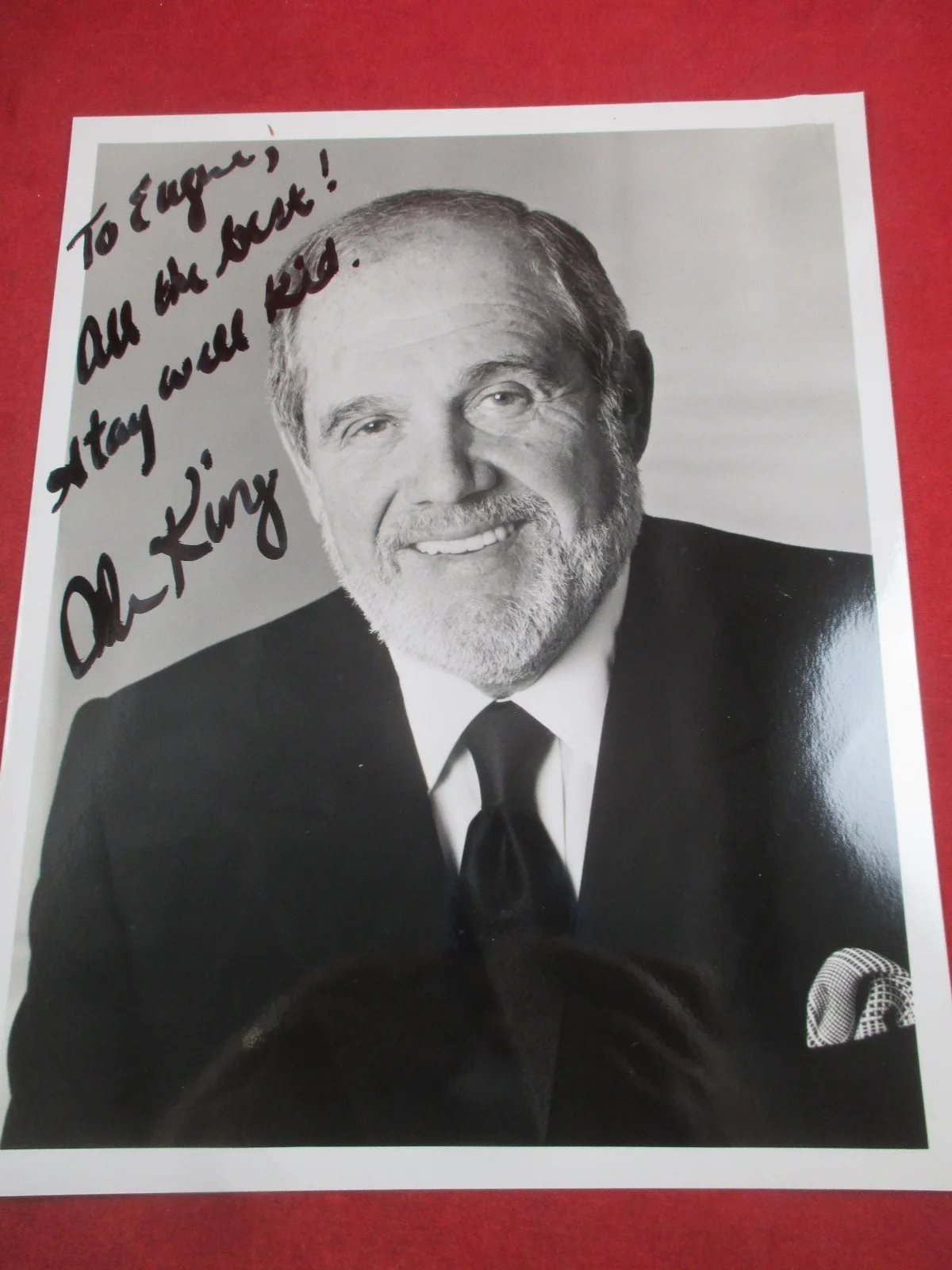 Alan King SIGNED PUBLICITY PHOTO 8 X 10 black sharpie personalized, image 5