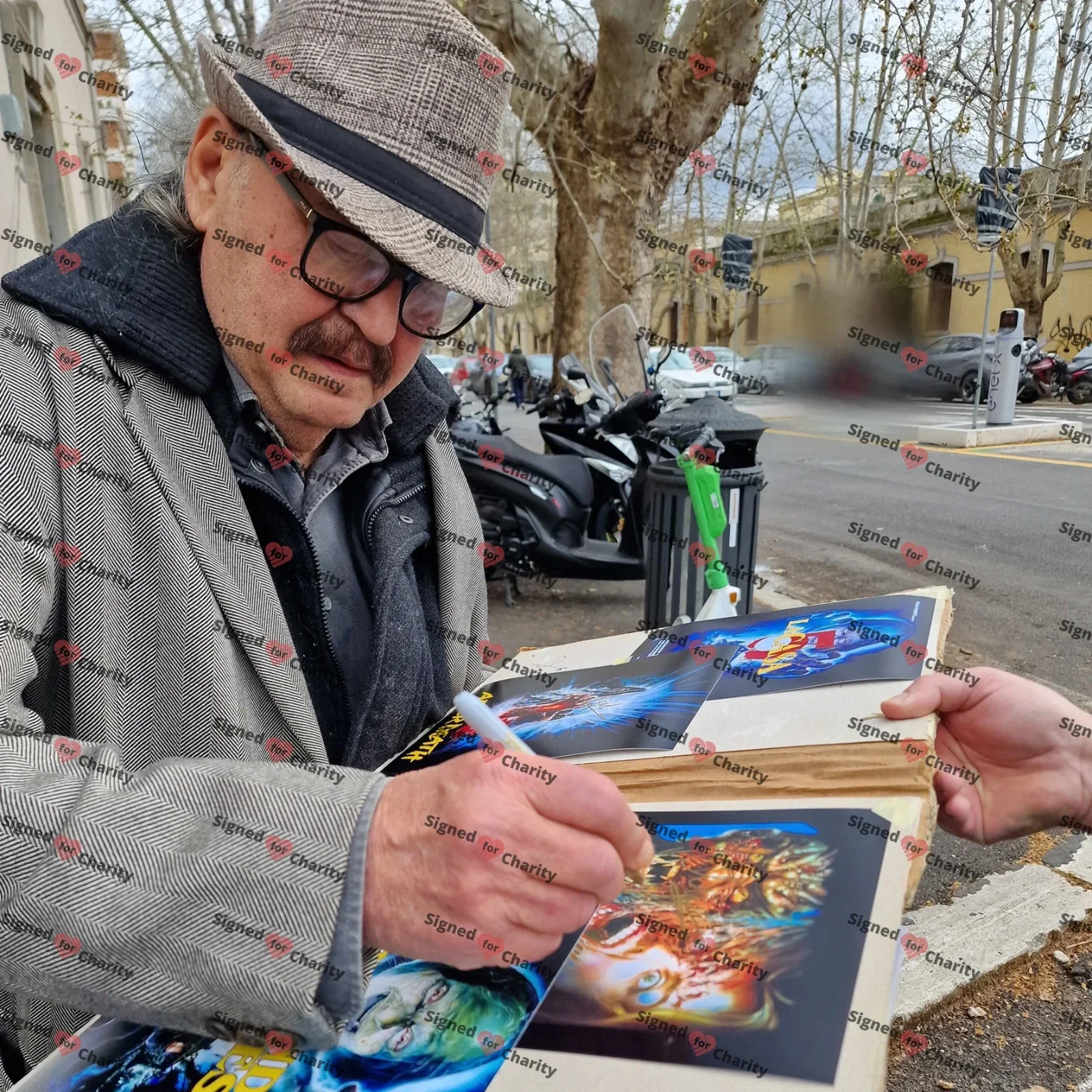 Claudio Fragasso — Claudio Fragasso Clyde Anderson Signed Photo Autograph Night Killer Horror PROOF, изображение 2