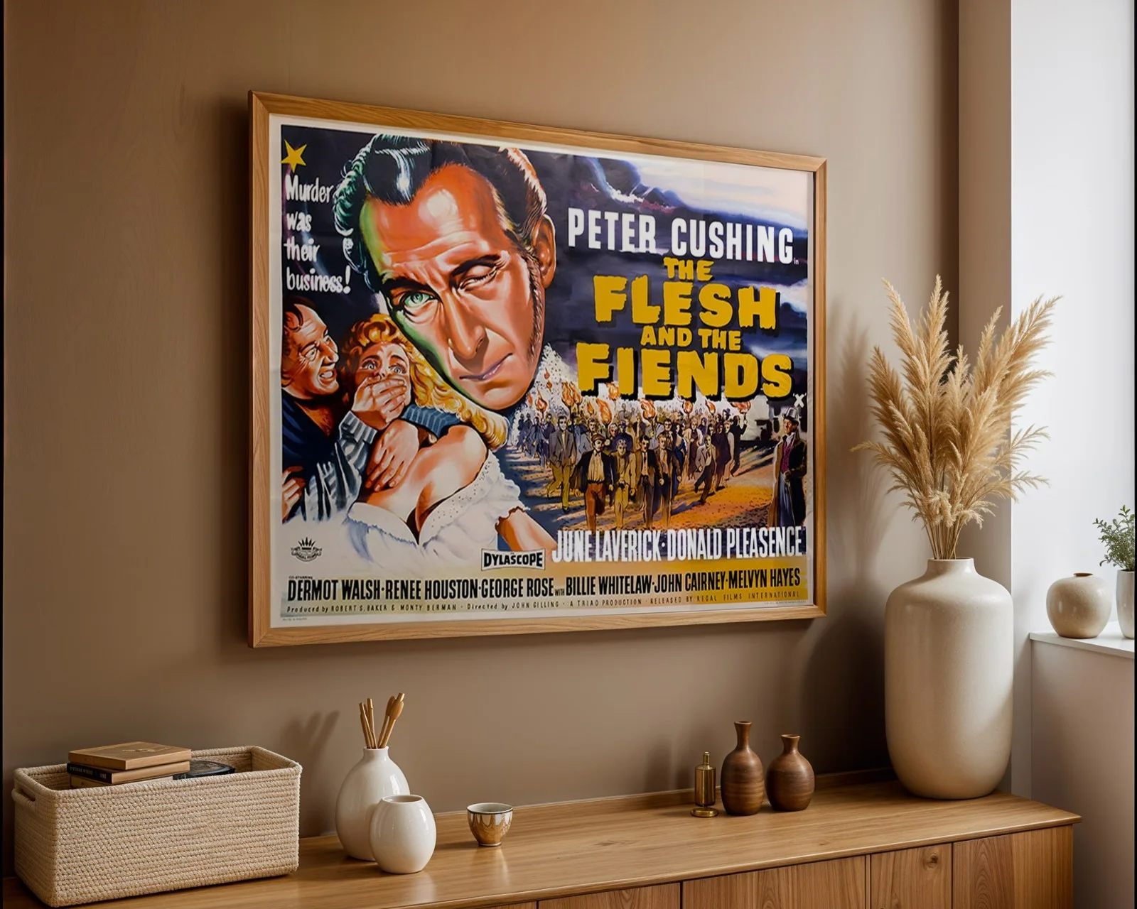 The Flesh And The Fiends - 1960 Horror Film - Restored 40" x 30" UK Quad, изображение 3