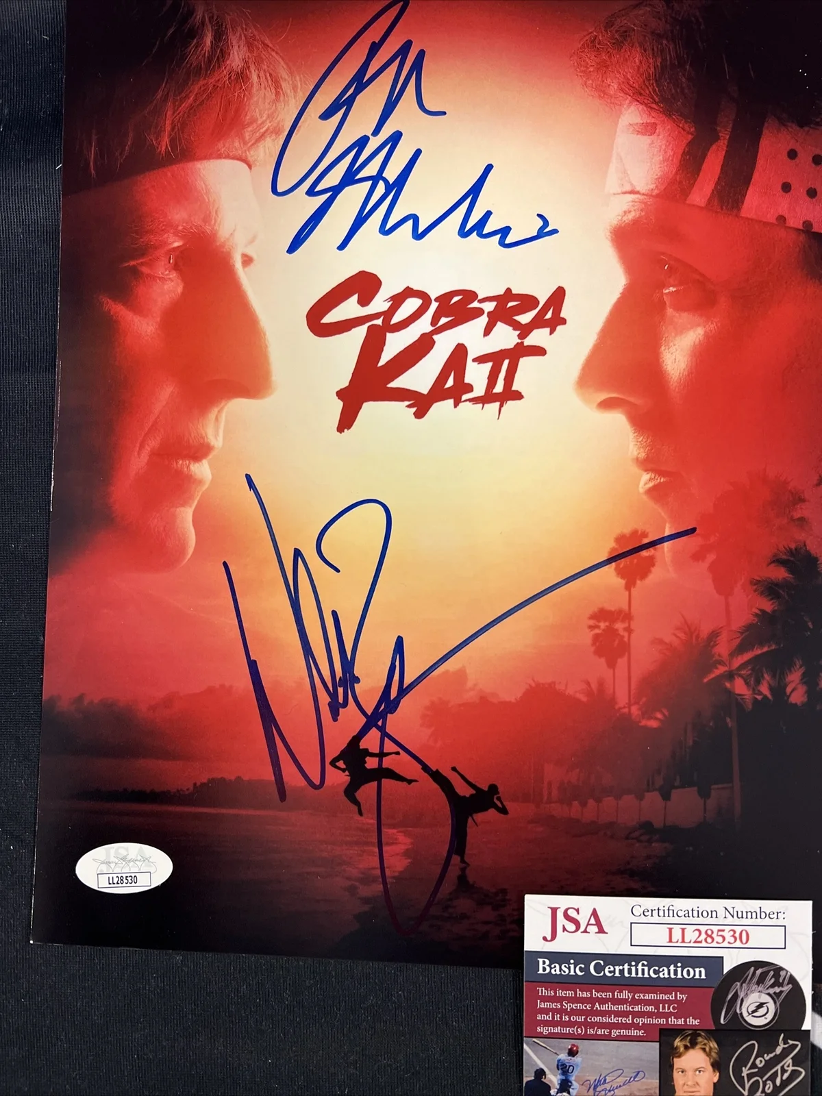 Ralph Macchio — Ralph Macchio William Zabka Cobra Kai Signed 8X10 Autographed JSA COA G1N, изображение 2