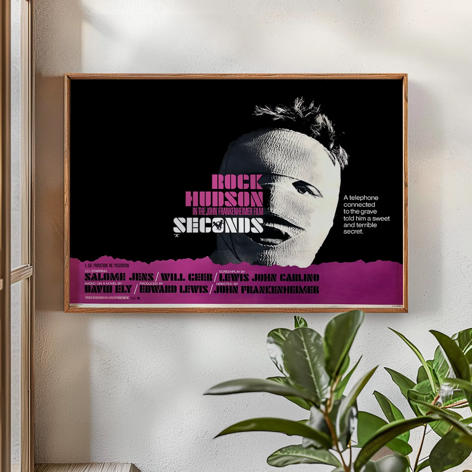 Seconds - 1966 Rock Hudson Sci-fi Horror - Restored 40" x 30" UK Quad, изображение 2