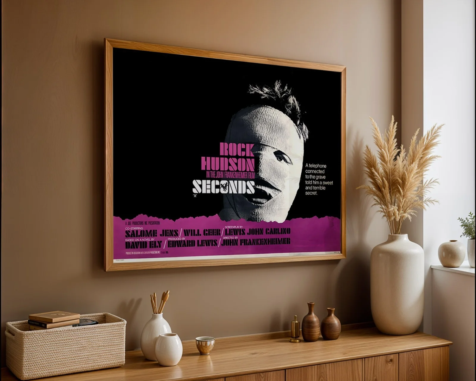 Seconds - 1966 Rock Hudson Sci-fi Horror - Restored 40" x 30" UK Quad, изображение 3