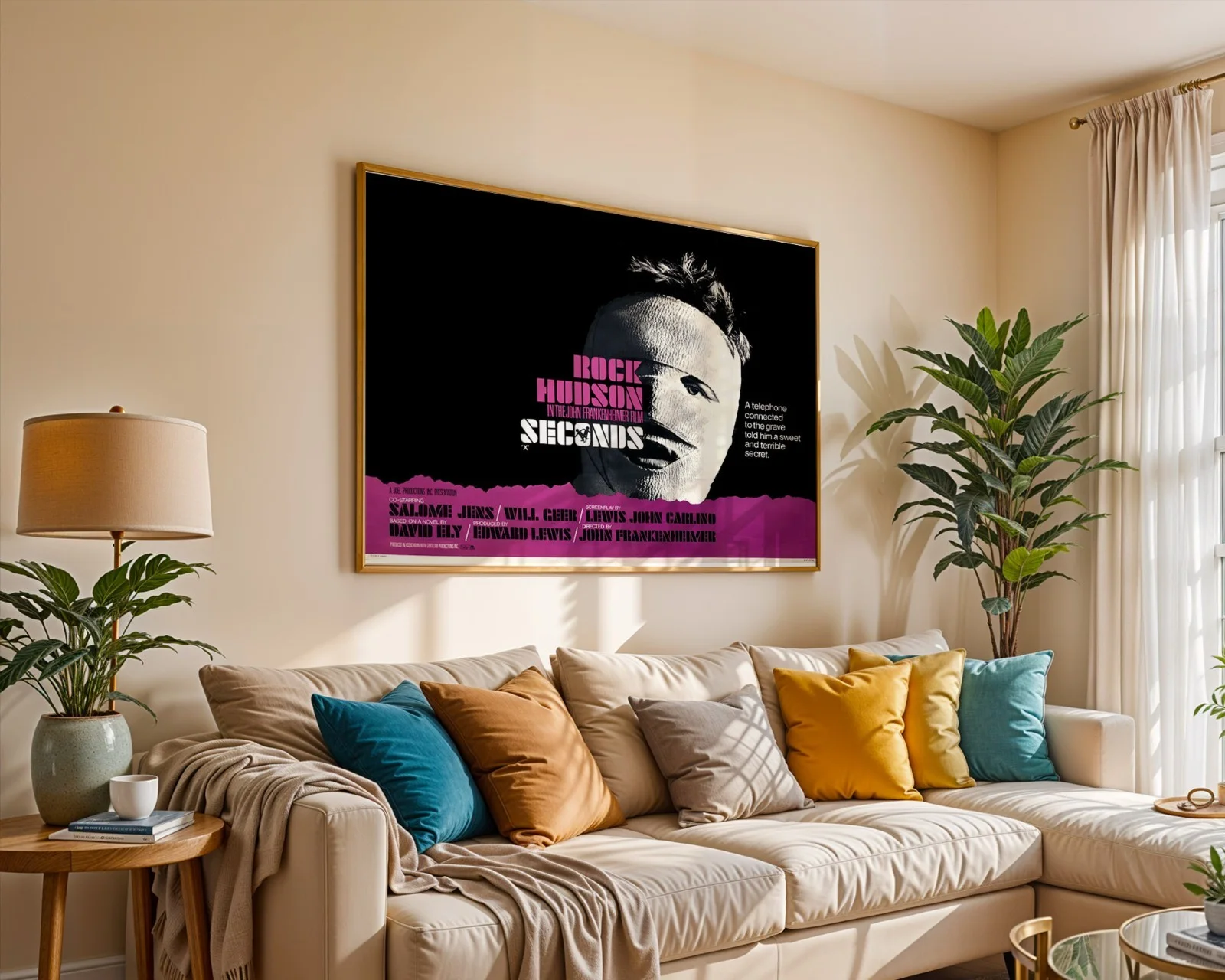 Seconds - 1966 Rock Hudson Sci-fi Horror - Restored 40" x 30" UK Quad, изображение 5