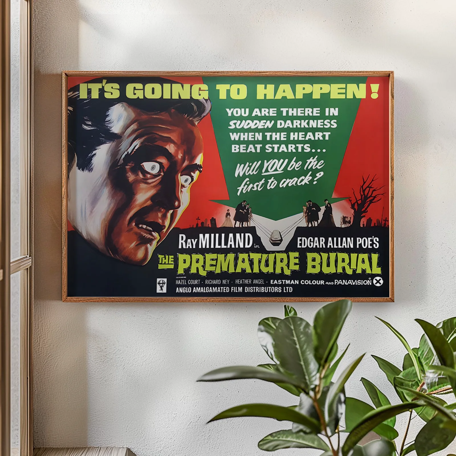 The Premature Burial - 1962 American International - Restored 40" x 30" UK Quad, изображение 2