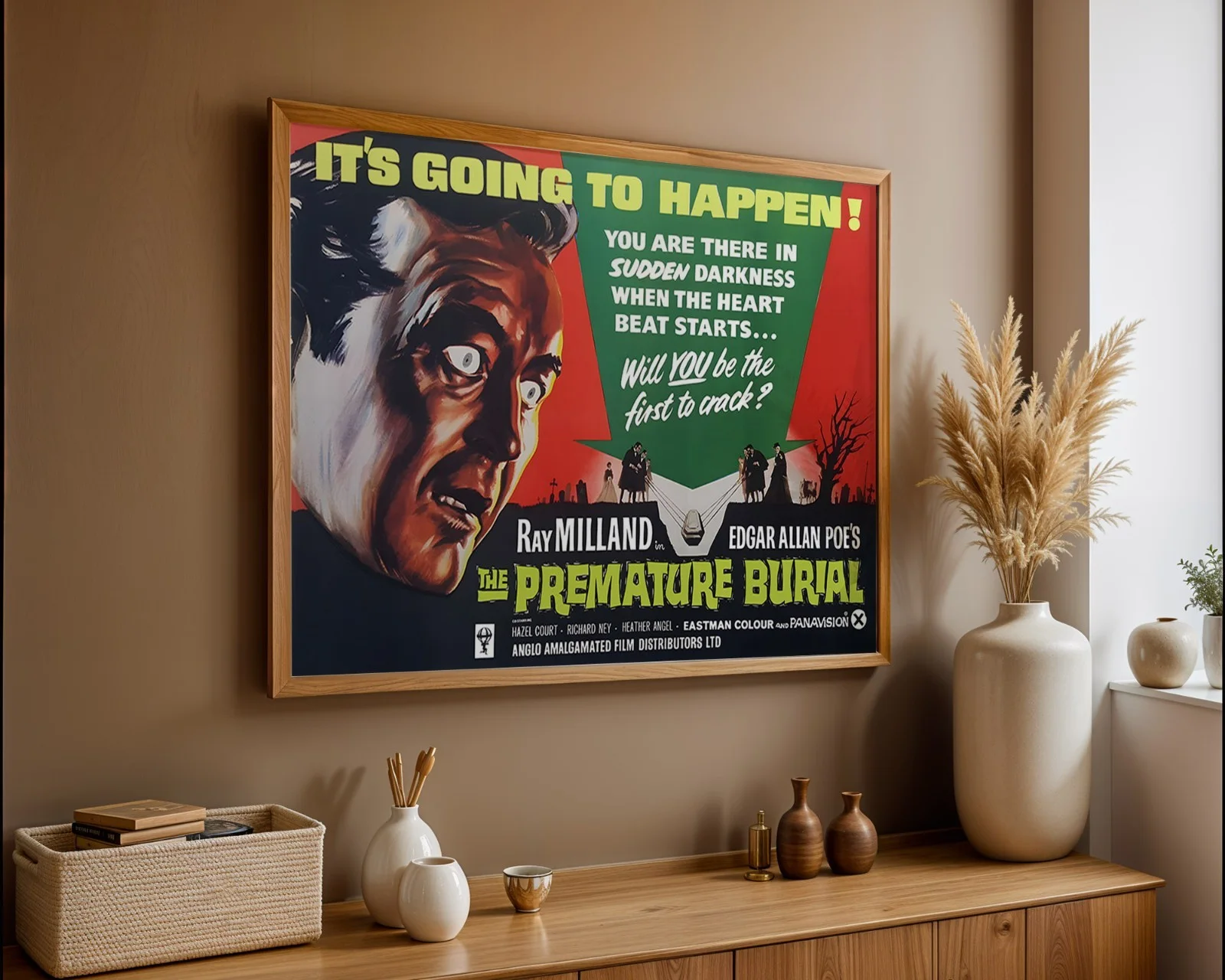 The Premature Burial - 1962 American International - Restored 40" x 30" UK Quad, изображение 3