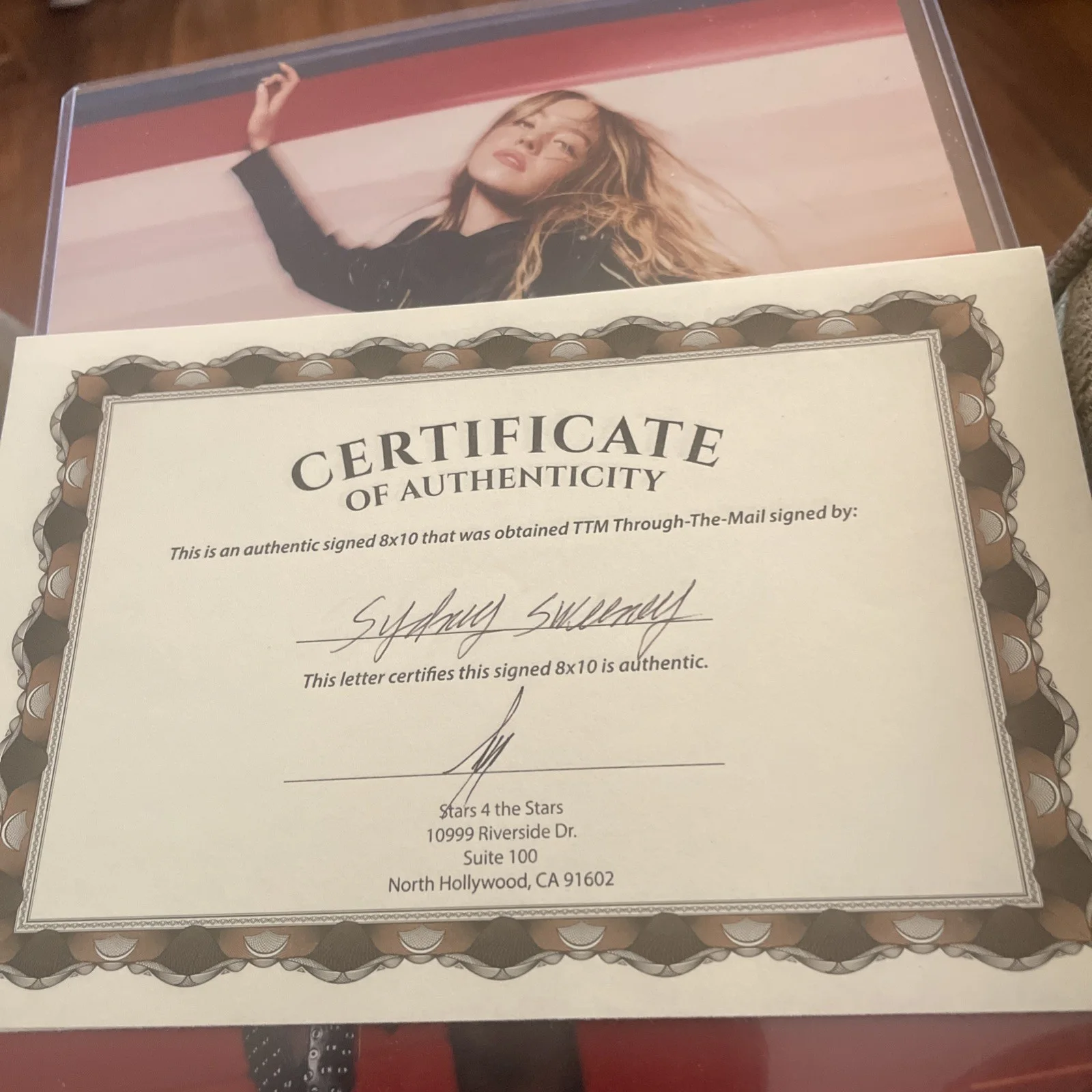Sydney Sweeney — Sydney Sweeney Actress Producer Euphoria Model Signed 8 x 10 Photo TTM COA, изображение 3