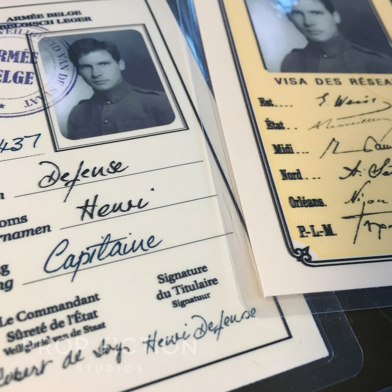 Indiana Jones - Prop Wartime Issue Identification Cards / WWI & WWII Cosplay IDs, image 3
