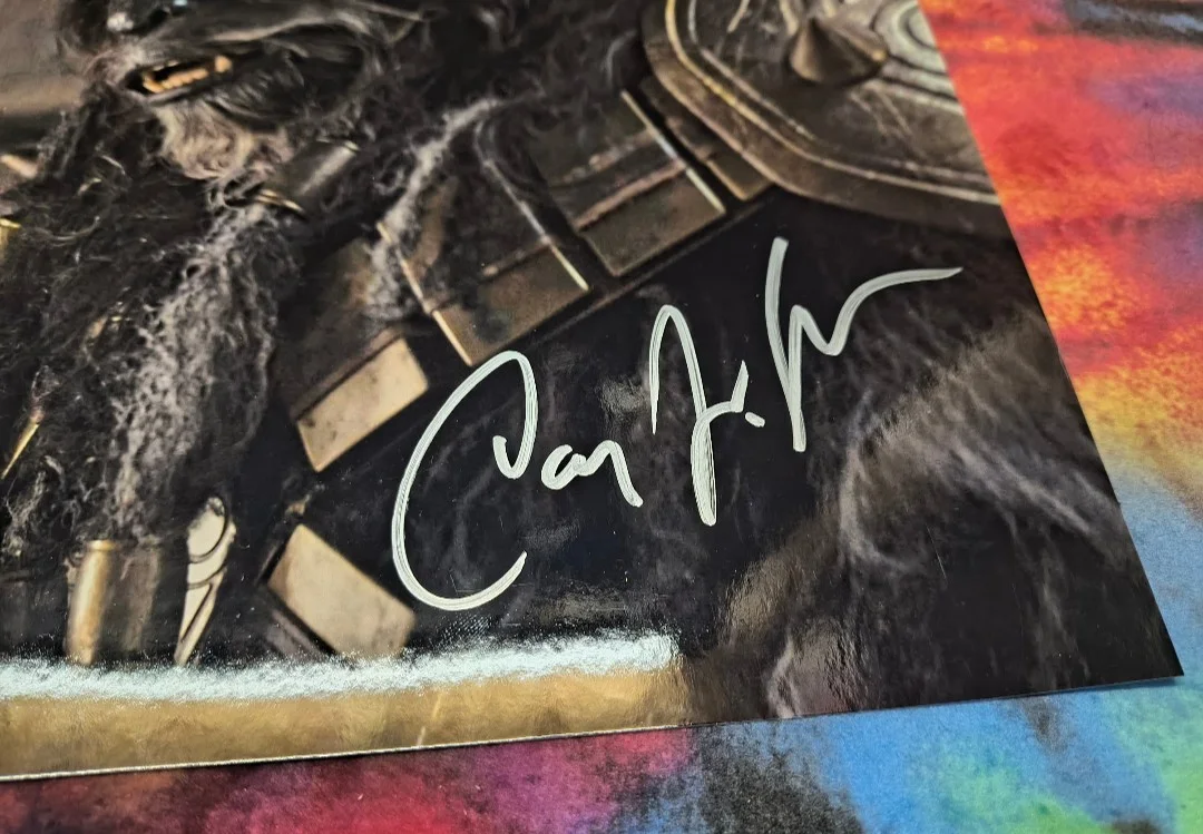 Carey Jones — Carey Jones "Krrsantan" Mandalorian - Star Wars Dr Aphra SIGNED 8x10 W/COA, image 2