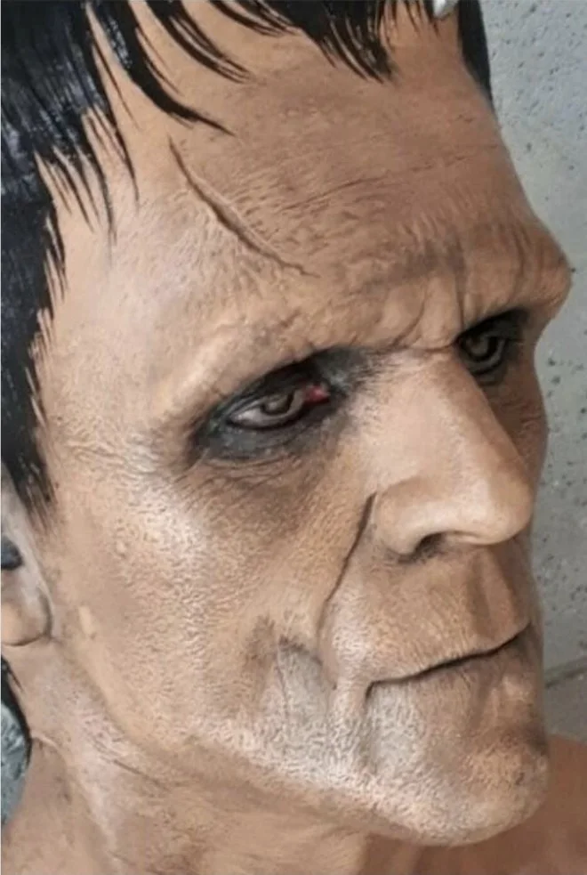 Life Face Cast Prop Frankenstein Boris Karloff Realistic Style, image 3
