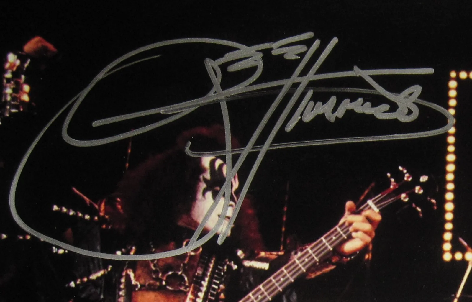 KISS SIGNED PHOTO ALIVE II 16X20 GENE SIMMONS ACE FREHLEY ROCK AUTOGRAPH X4, изображение 3