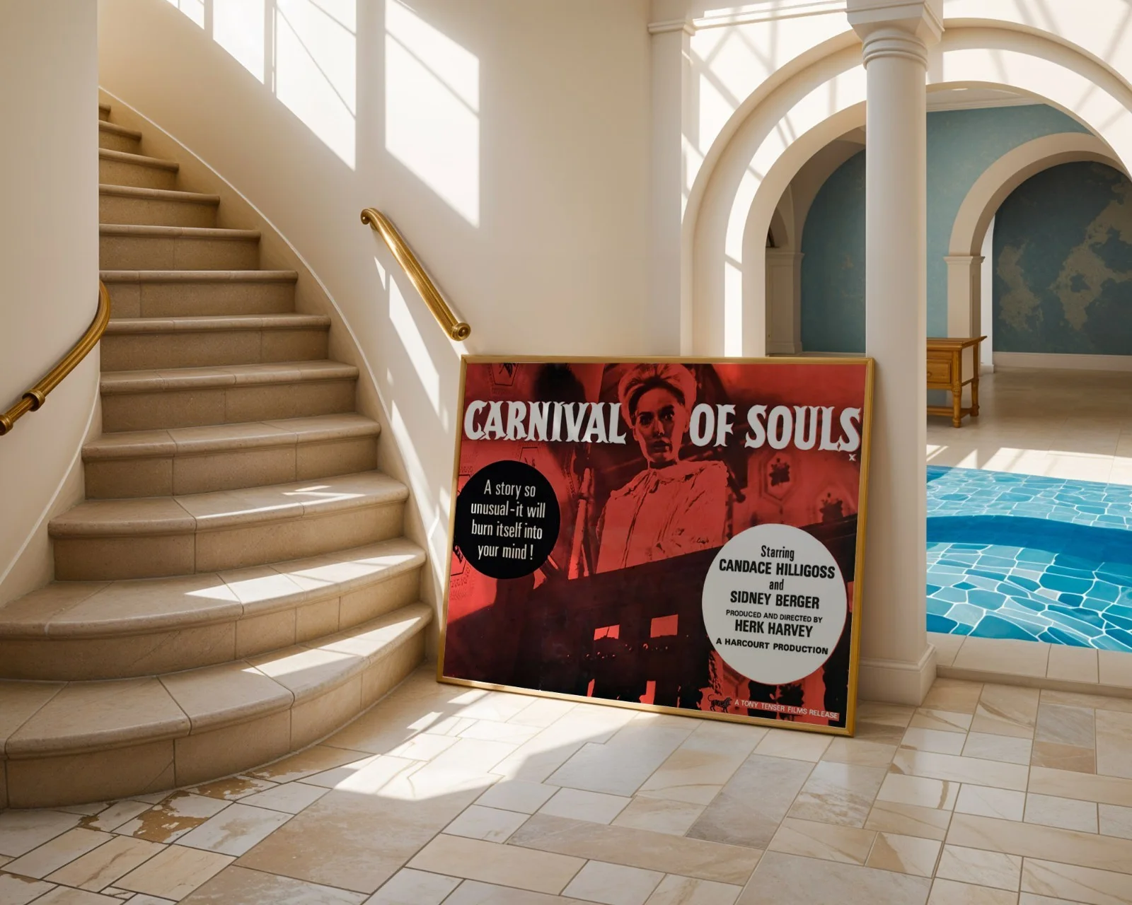 Carnival Of Souls - 1962 Horror Thriller Film - Restored 40" x 30" UK Quad, изображение 4