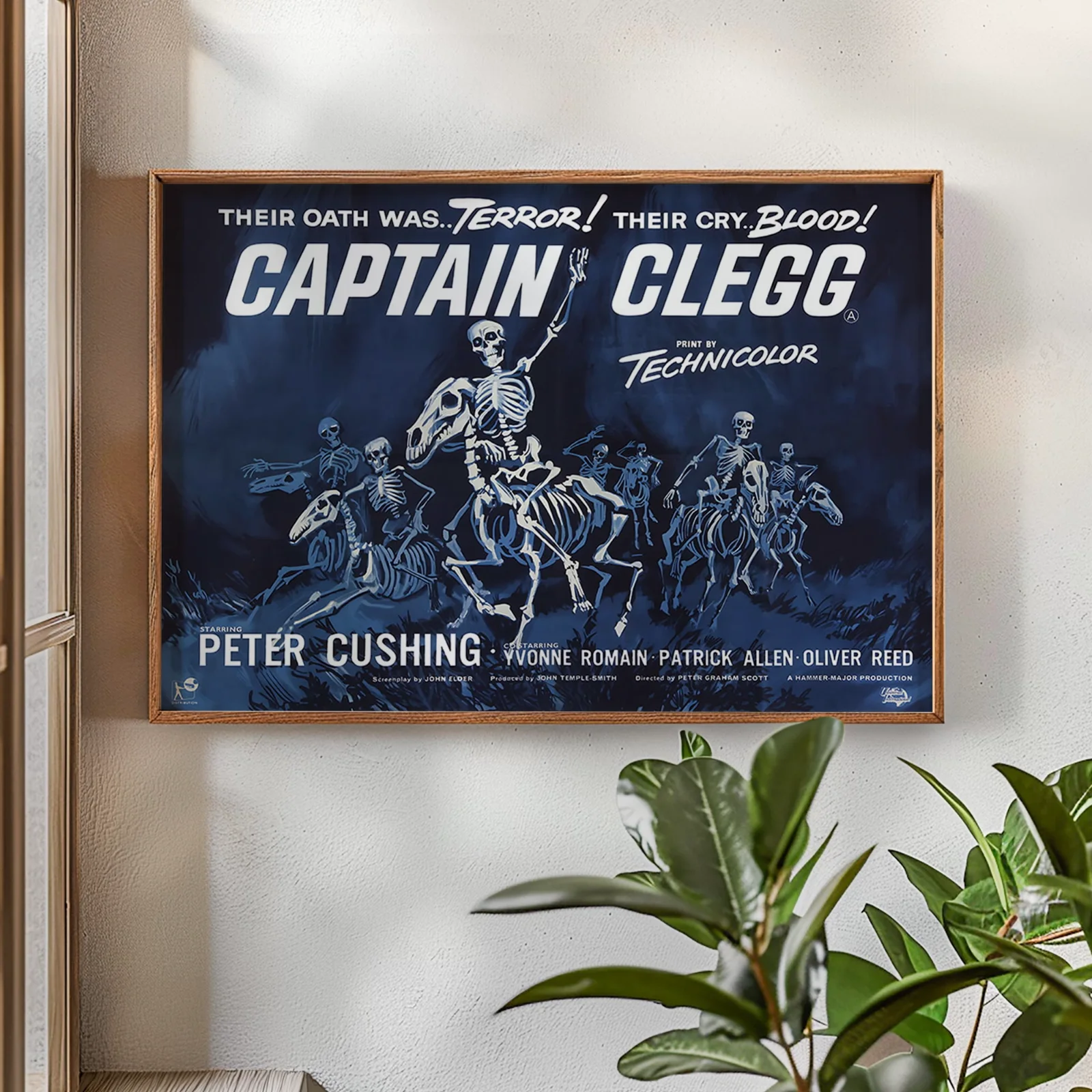 Captain Clegg - 1962 Hammer Horror Film - Restored 40" x 30" UK Quad, image 2