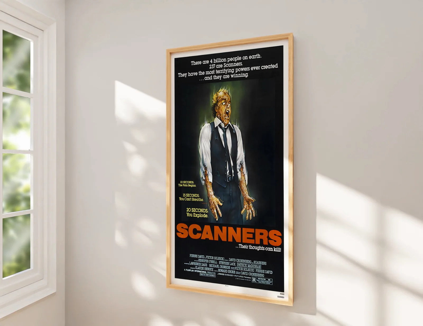 Scanners 1981 David Cronenberg Horror Film - Restored 27.2" x 41" US One Sheet, изображение 2