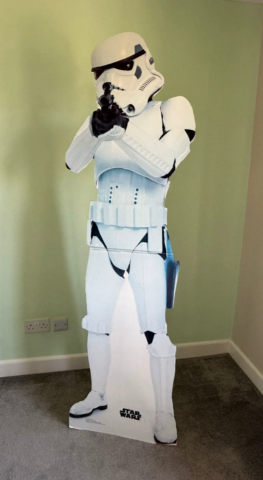 Original 1993 #115 Star Wars Storm Trooper Cinema/Shop Standee Cardboard Display, image 2