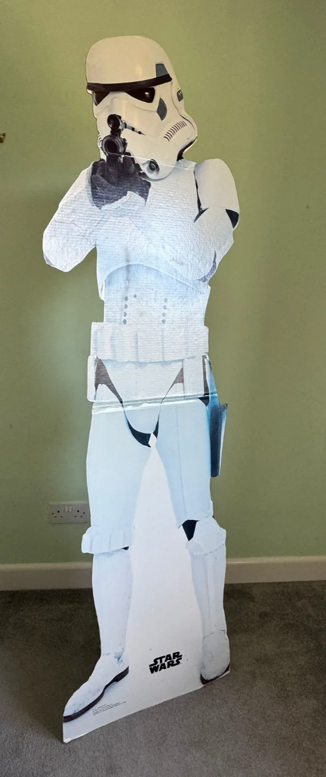 Original 1993 #115 Star Wars Storm Trooper Cinema/Shop Standee Cardboard Display, image 3