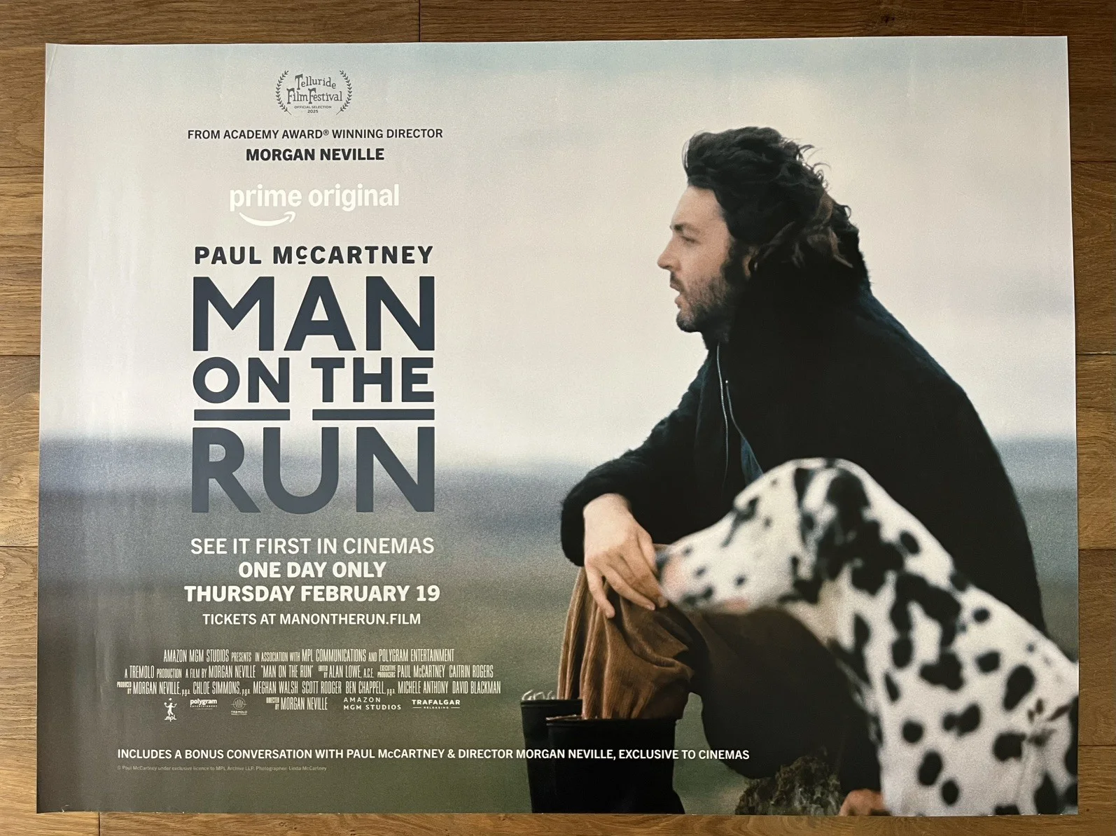 Man on the Run (2025), Paul McCartney, Original UK Cinema Quad Poster 30"x40", изображение 4