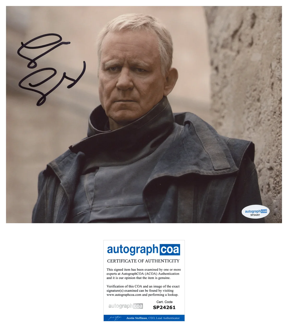 Stellan Skarsgard — Stellan Skarsgard Signed Autographed STAR WARS ANDOR 8x10 Photo ACOA D