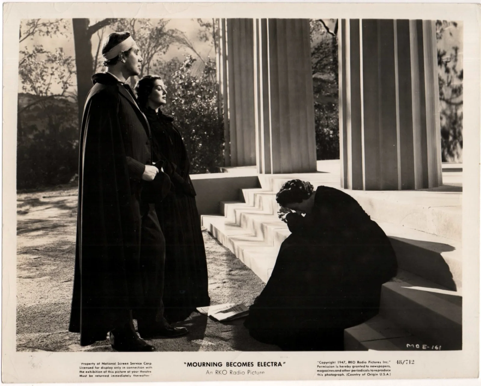 MOURNING BECOMES ELECTRA 1947 Michael Redgrave, Rosalind Russell 5 10x8 STILLS, изображение 5