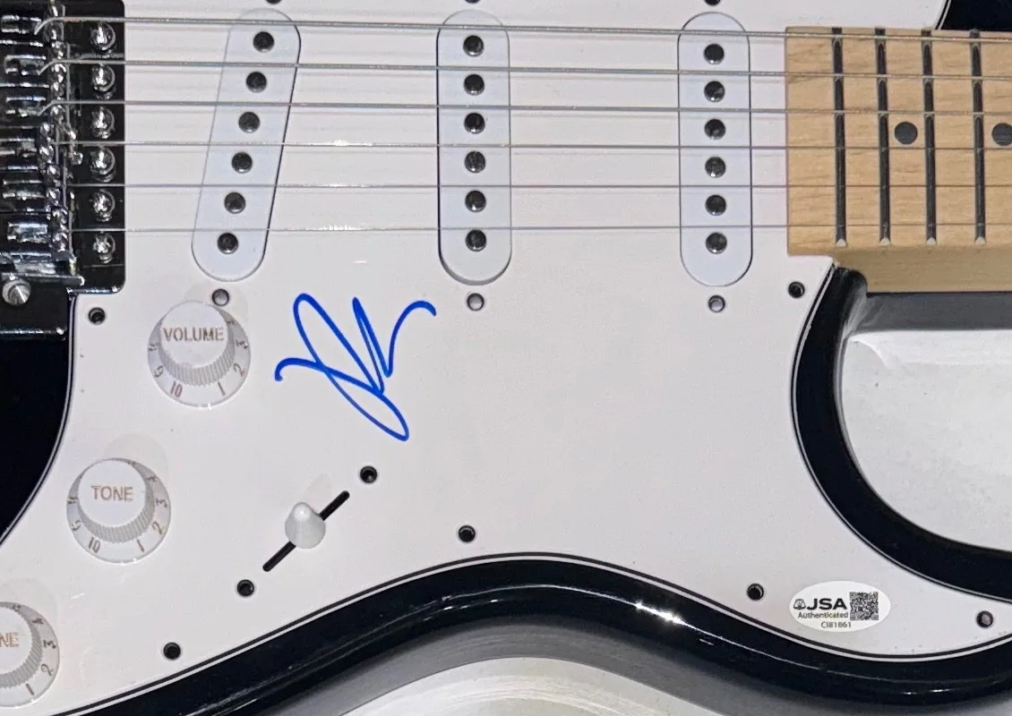 Pete Wentz Signed Autograph Electric Guitar Fall Out Boy Band JSA COA, image 4