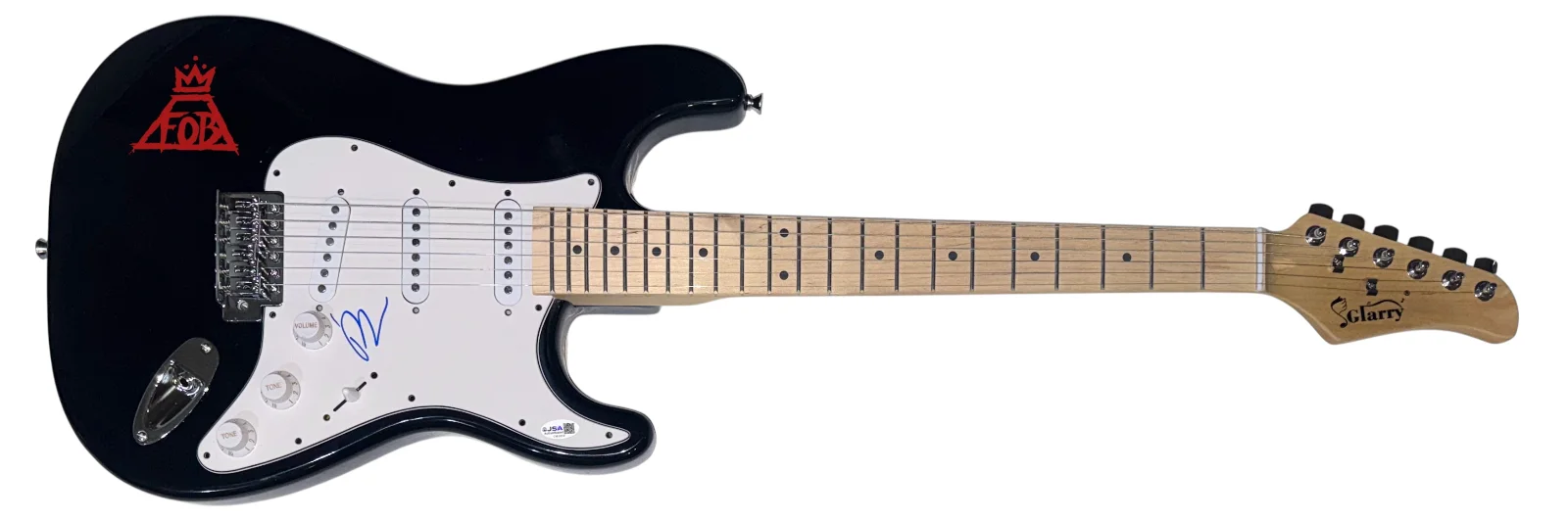 Pete Wentz Fall Out Boy Signed Autograph Electric Guitar Band Bassist JSA COA, image 2