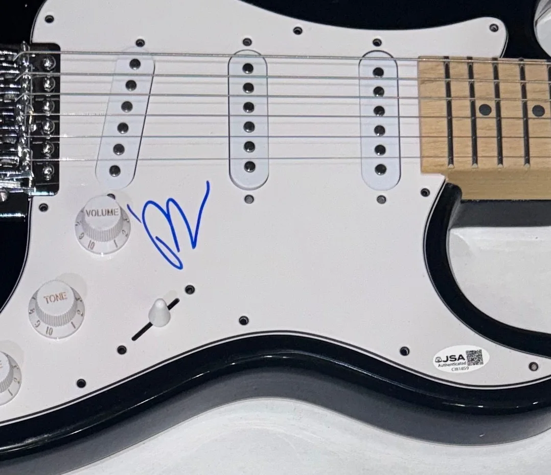 Pete Wentz Fall Out Boy Signed Autograph Electric Guitar Band Bassist JSA COA, image 4