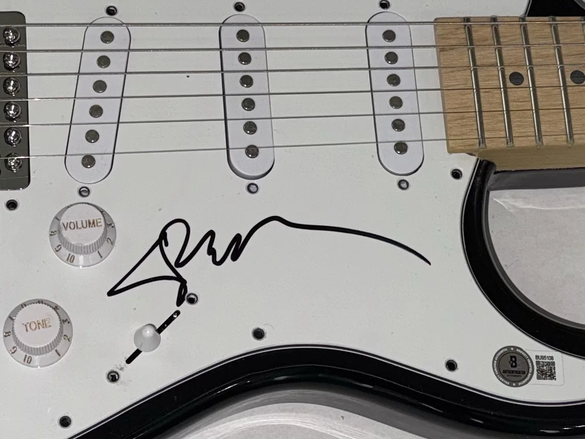 Powerman 5000 Spider One Signed Autograph Electric Guitar Band Singer BAS COA, image 4