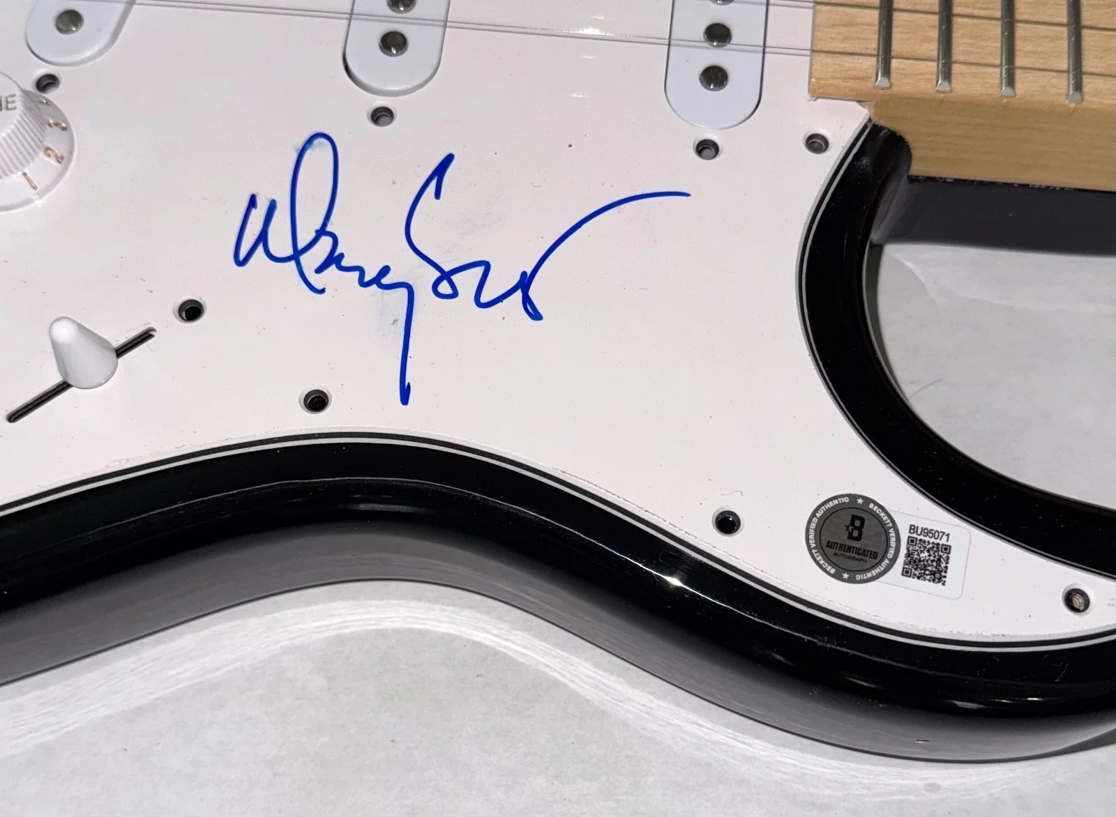 Marty Stuart Signed Autograph Electric Guitar Country Johnny Cash Band BAS COA, изображение 4