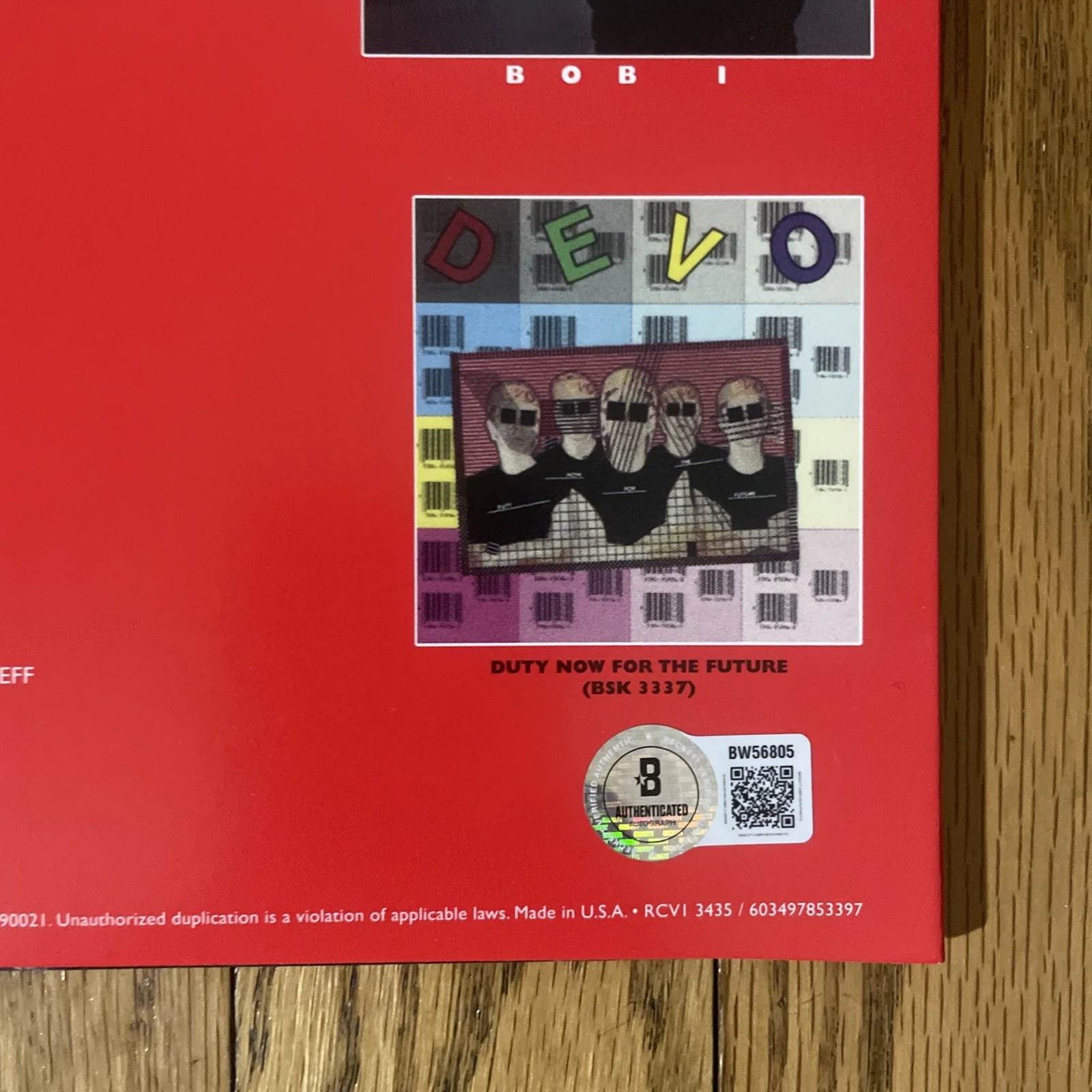 DEVO SIGNED FREEDOM OF CHOICE VINYL SIGNED BY Mark Mothersbaugh BECKETT COA, изображение 3