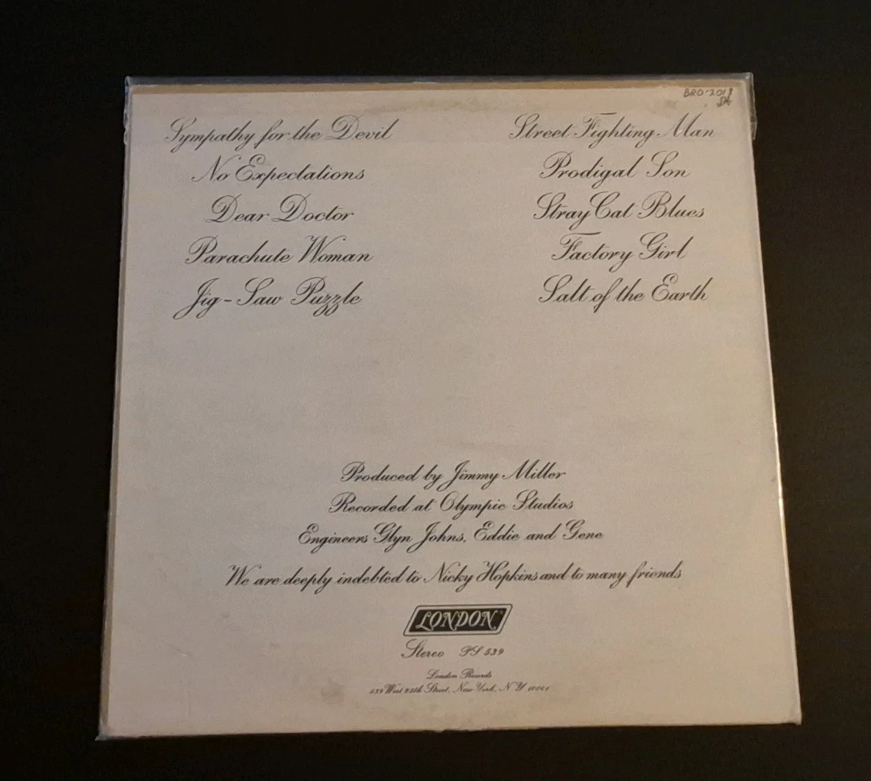 Rolling Stones Beggars Banquet Signed Autographed Lp By Entire Band, image 2