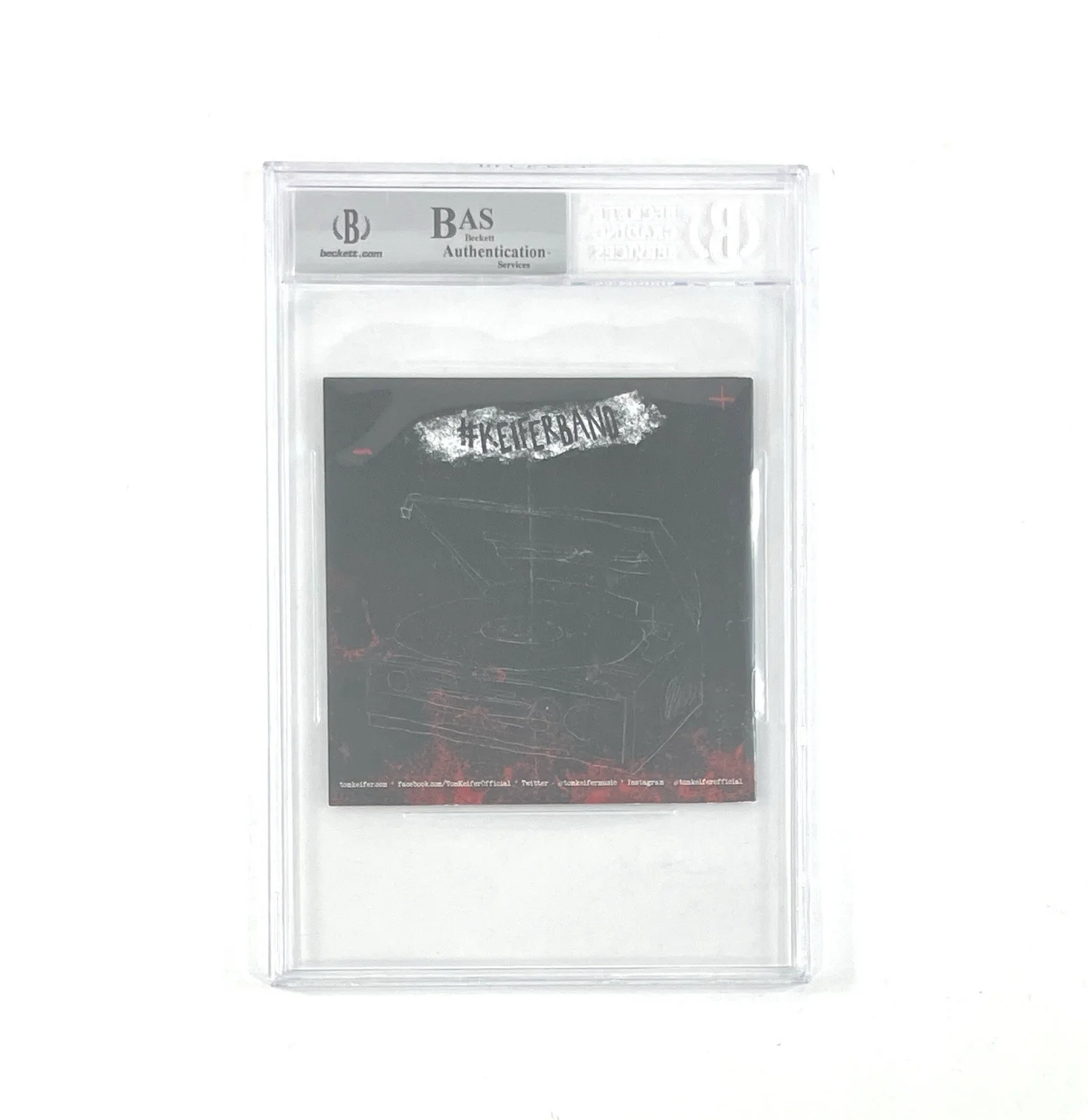 Tom Keifer Of Cinderella Autographed Rise CD Book Beckett Encapsulated Slabbed, изображение 3