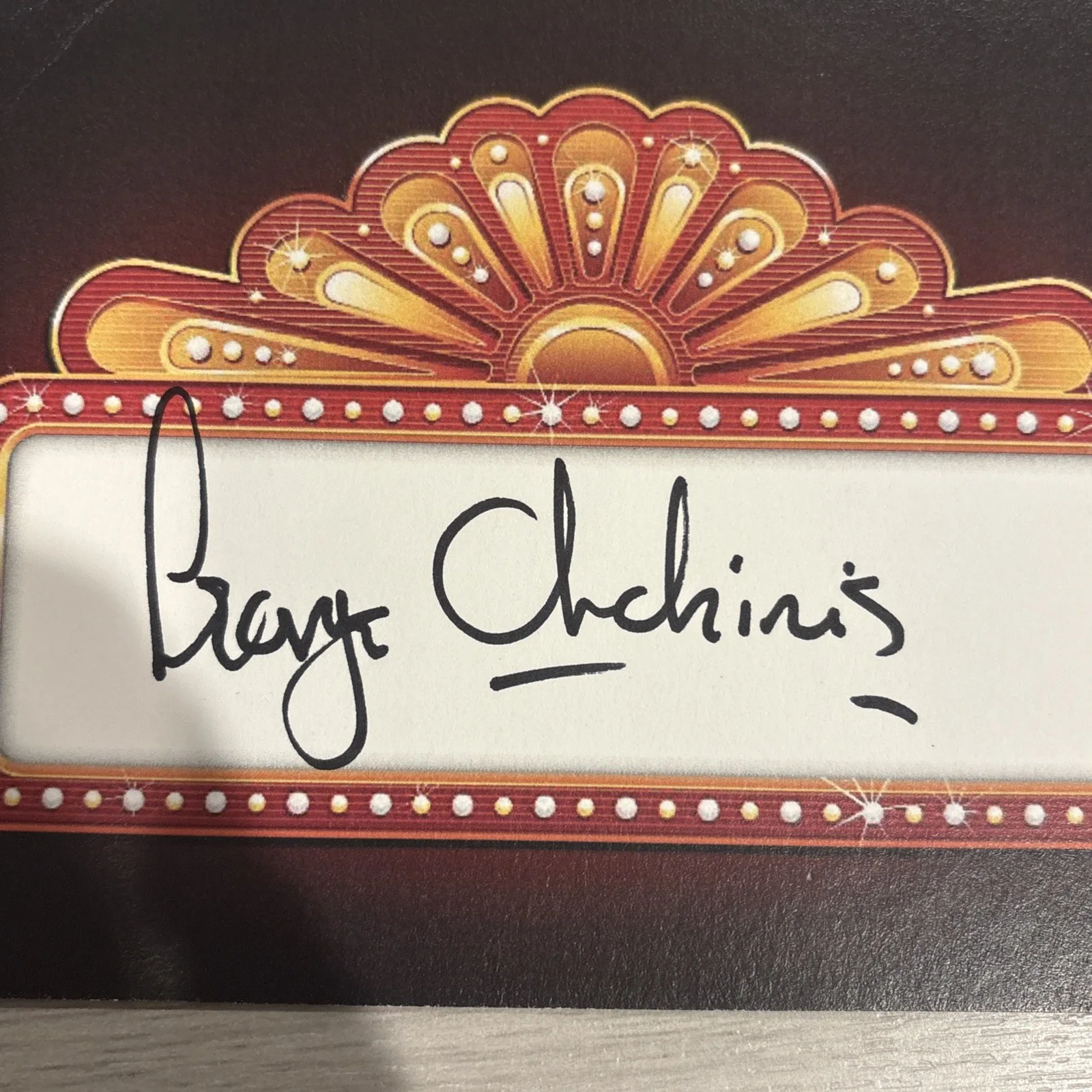 George Chakiris — Actor GEORGE CHAKIRIS Personally Autographed Signed MOVIE THEATER Card, изображение 2