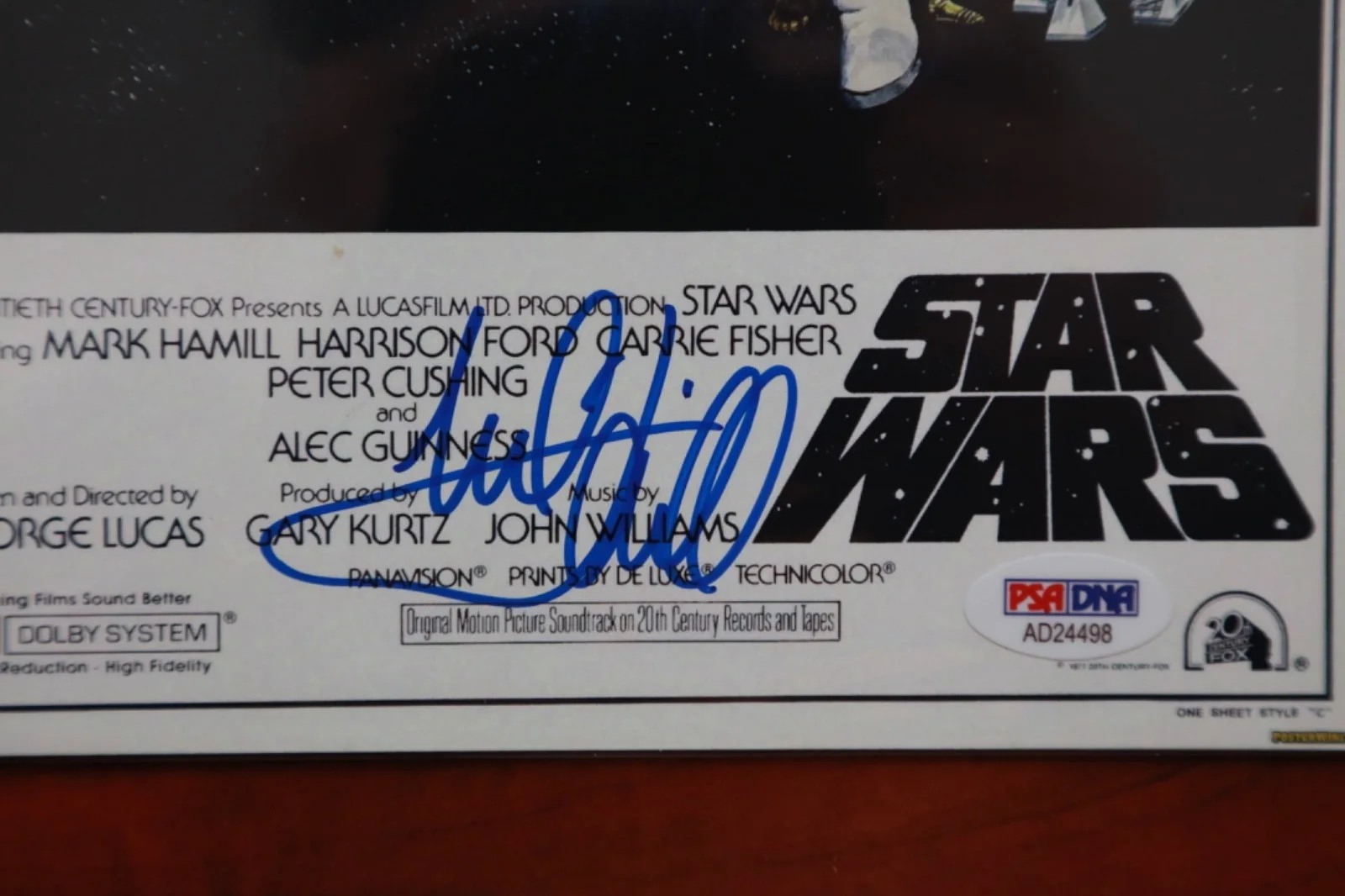 Mark Hamill — Mark Hamill Luke Skywalker PSA DNA Signed Autograph on 7x11 (8x10) Poster Card, изображение 4