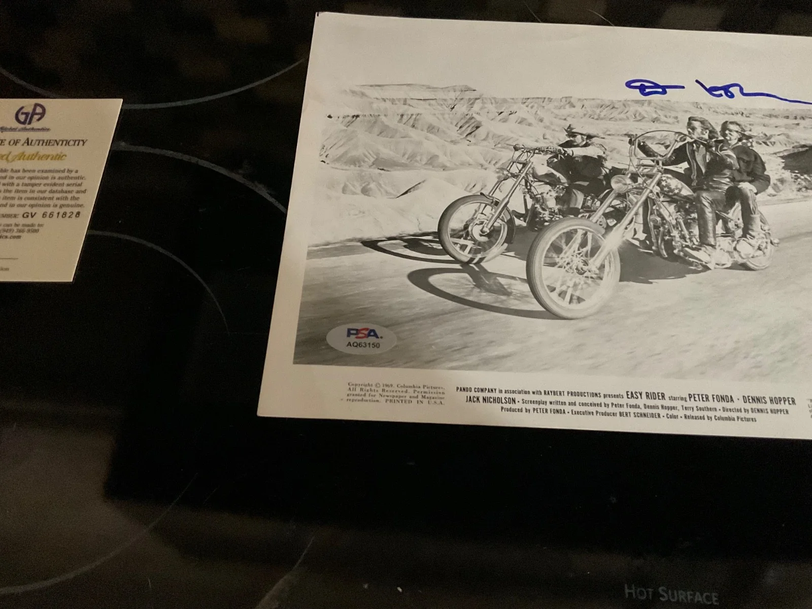 ACTER DENNIS HOPPER EASY RIDER SIGNED 8x10 PSA AQ63150, image 3